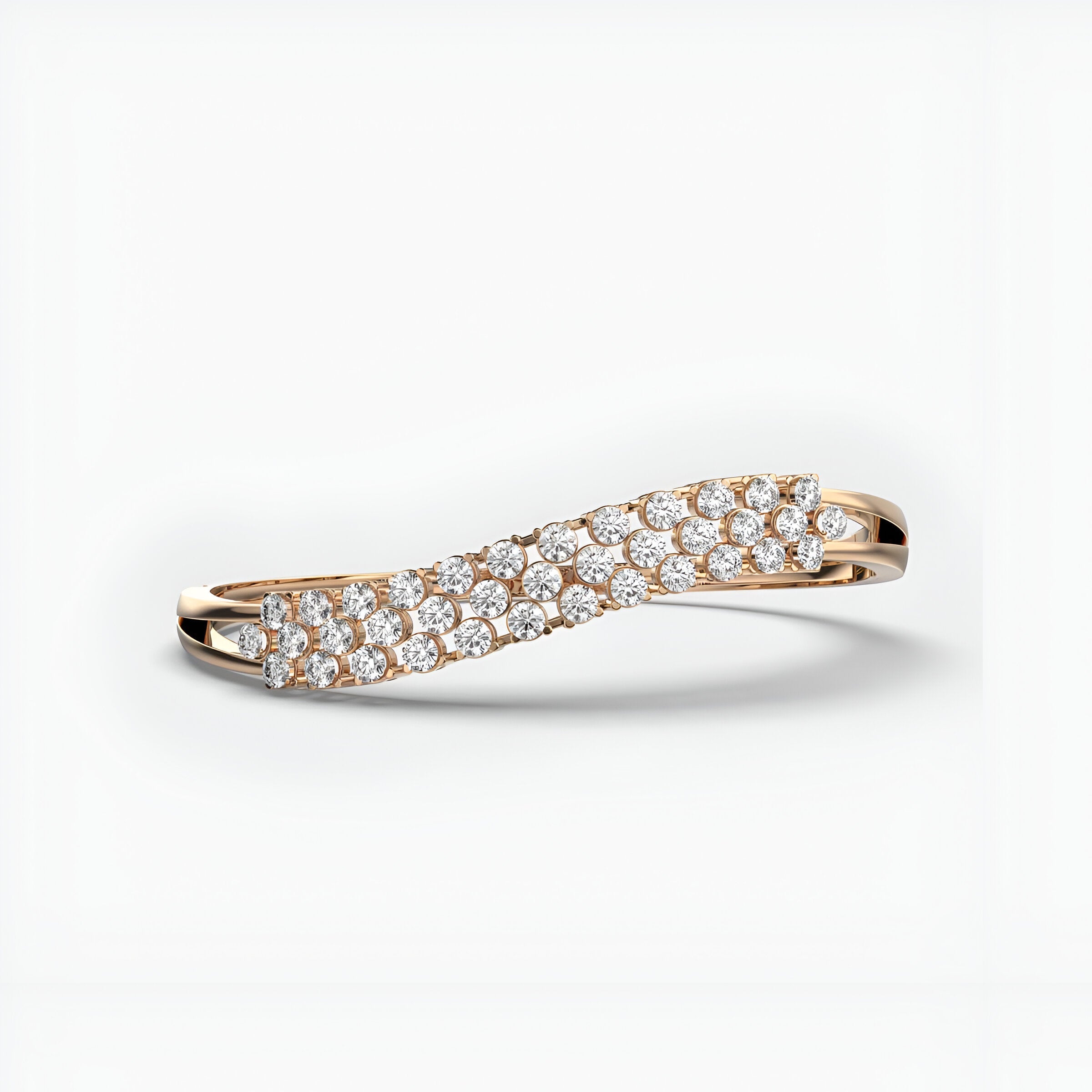 Wave of Infinity Diamond Bracelet