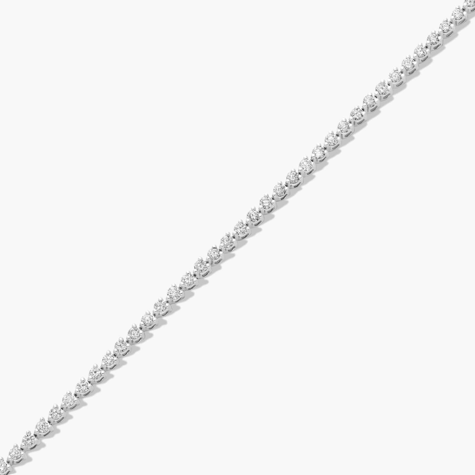 2.00 Ct Three Prong Diamond Tennis Bracelet
