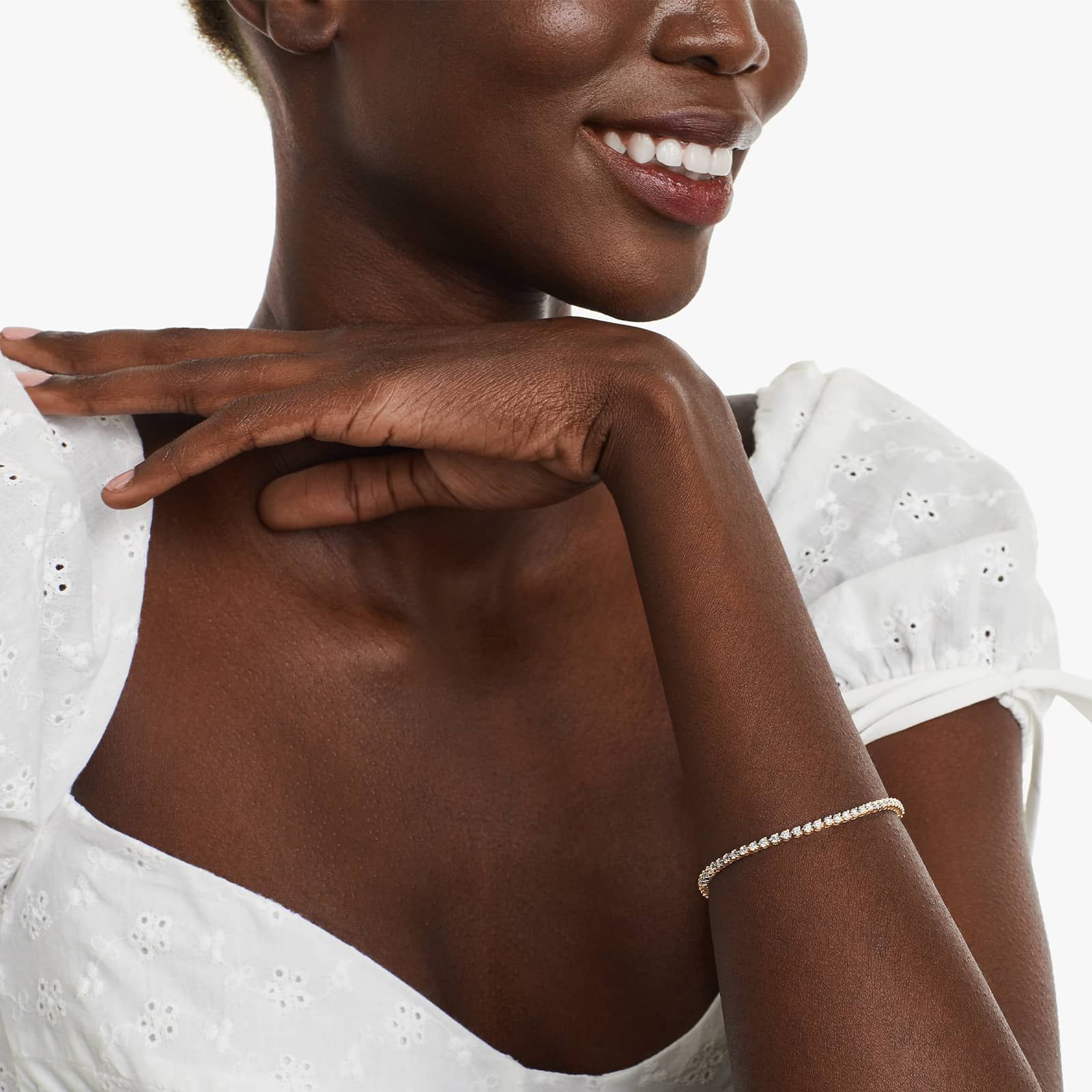 2.00 Ct Three Prong Diamond Tennis Bracelet