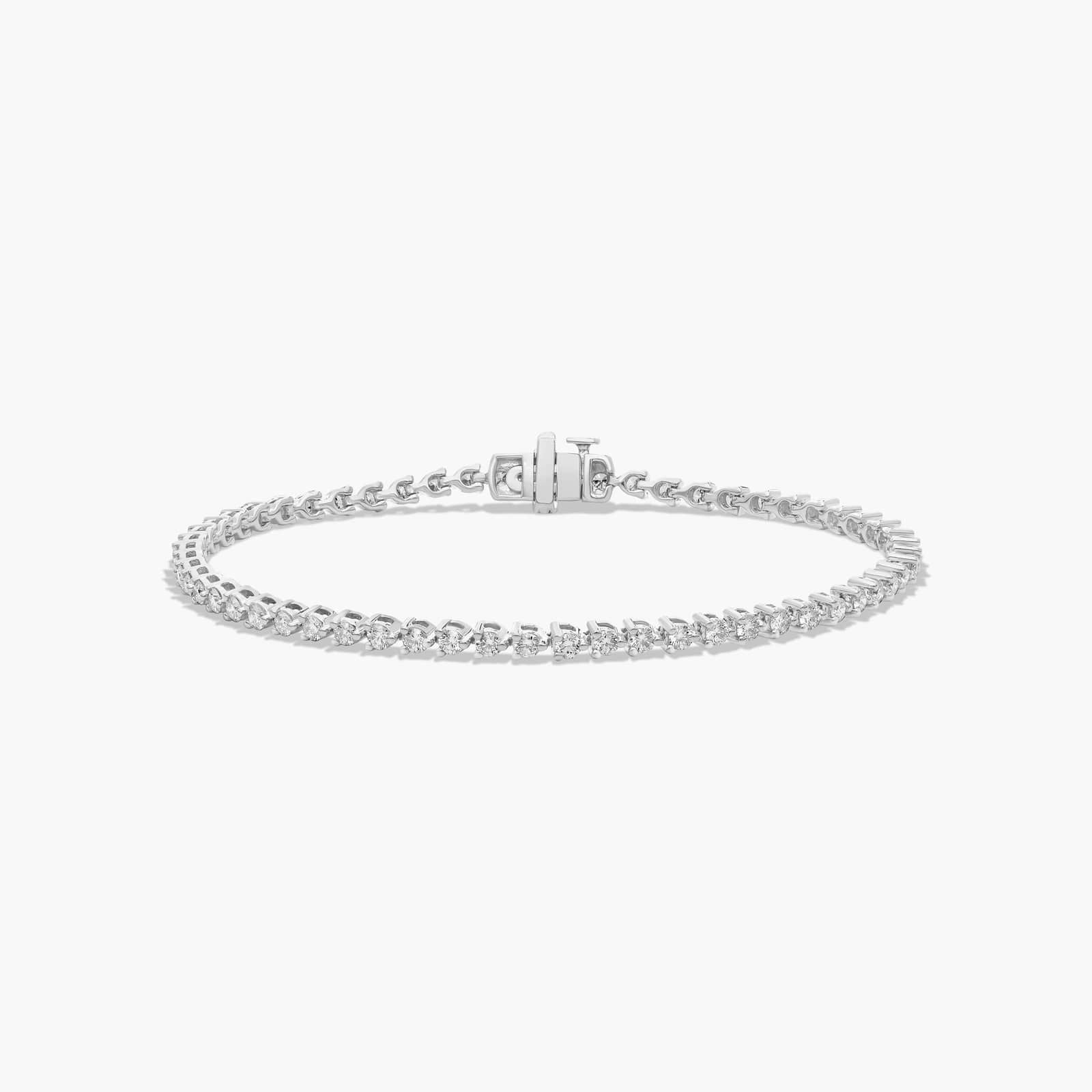 2.00 Ct Three Prong Diamond Tennis Bracelet