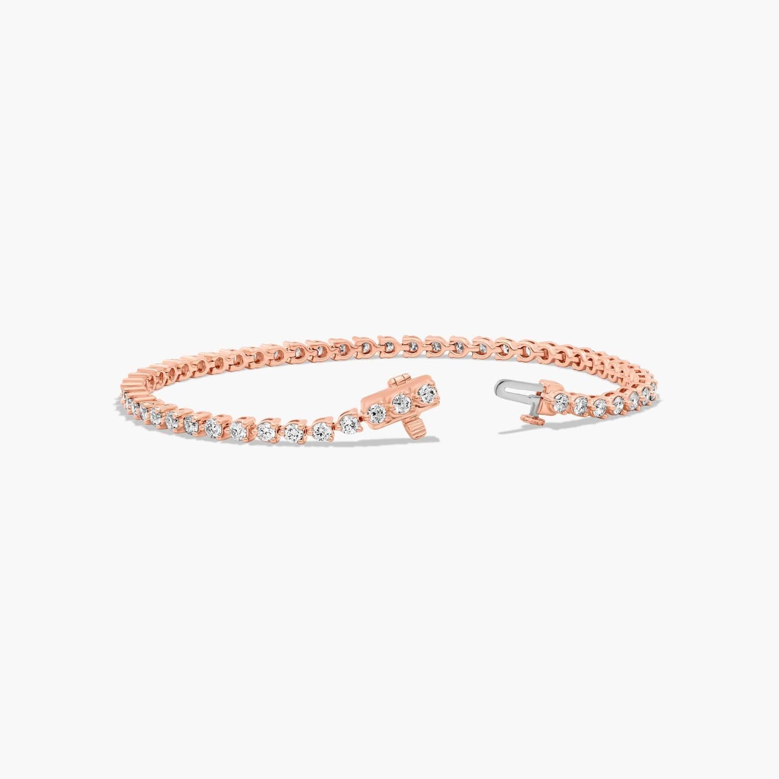 3.00 Ct Three Prong Diamond Tennis Bracelet