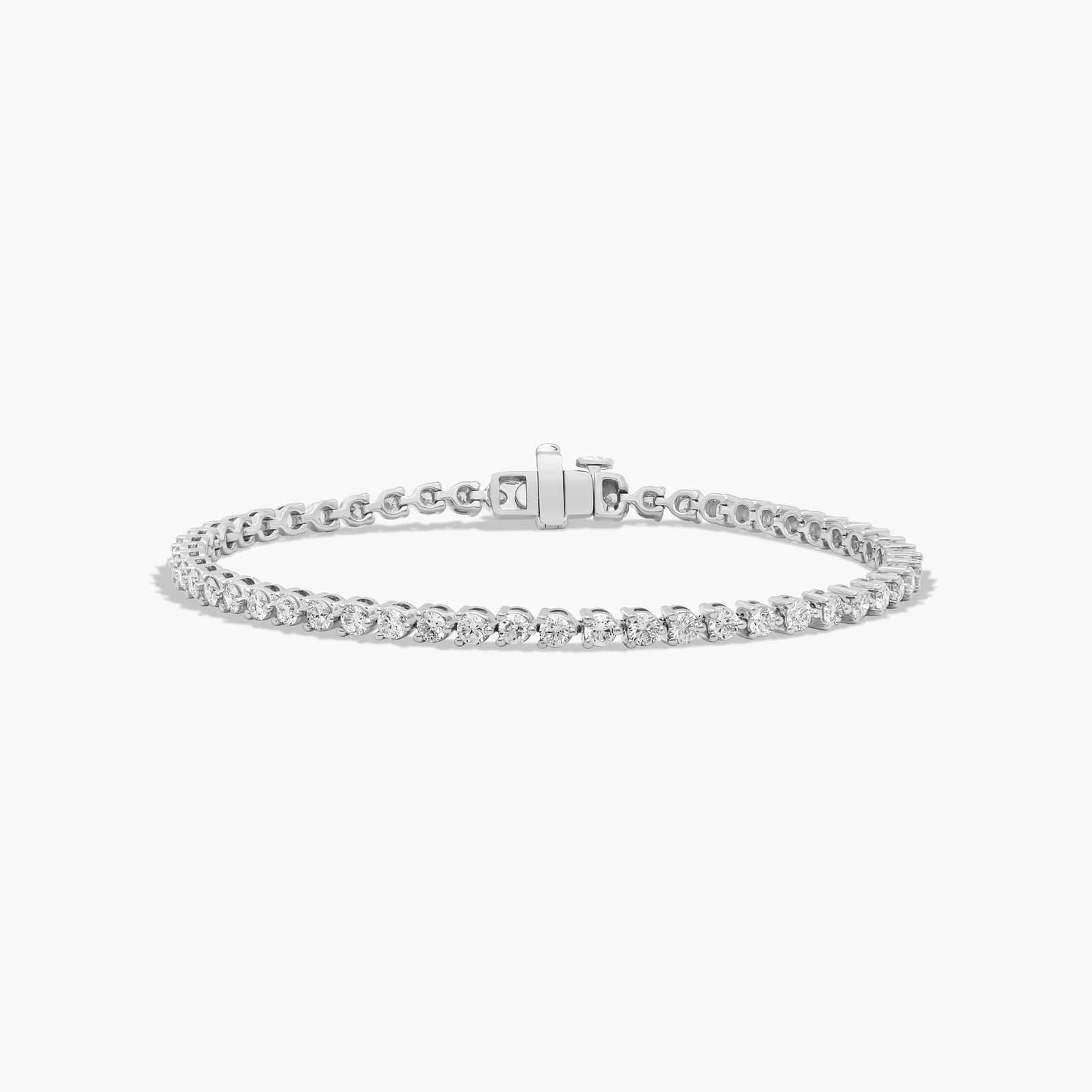 3.00 Ct Three Prong Diamond Tennis Bracelet