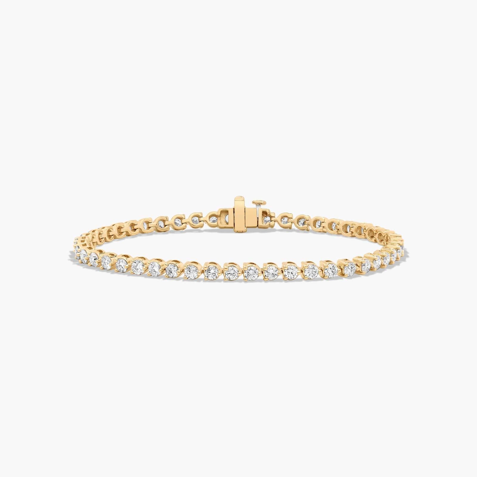 4.00 Ct Three Prong Diamond Tennis Bracelet