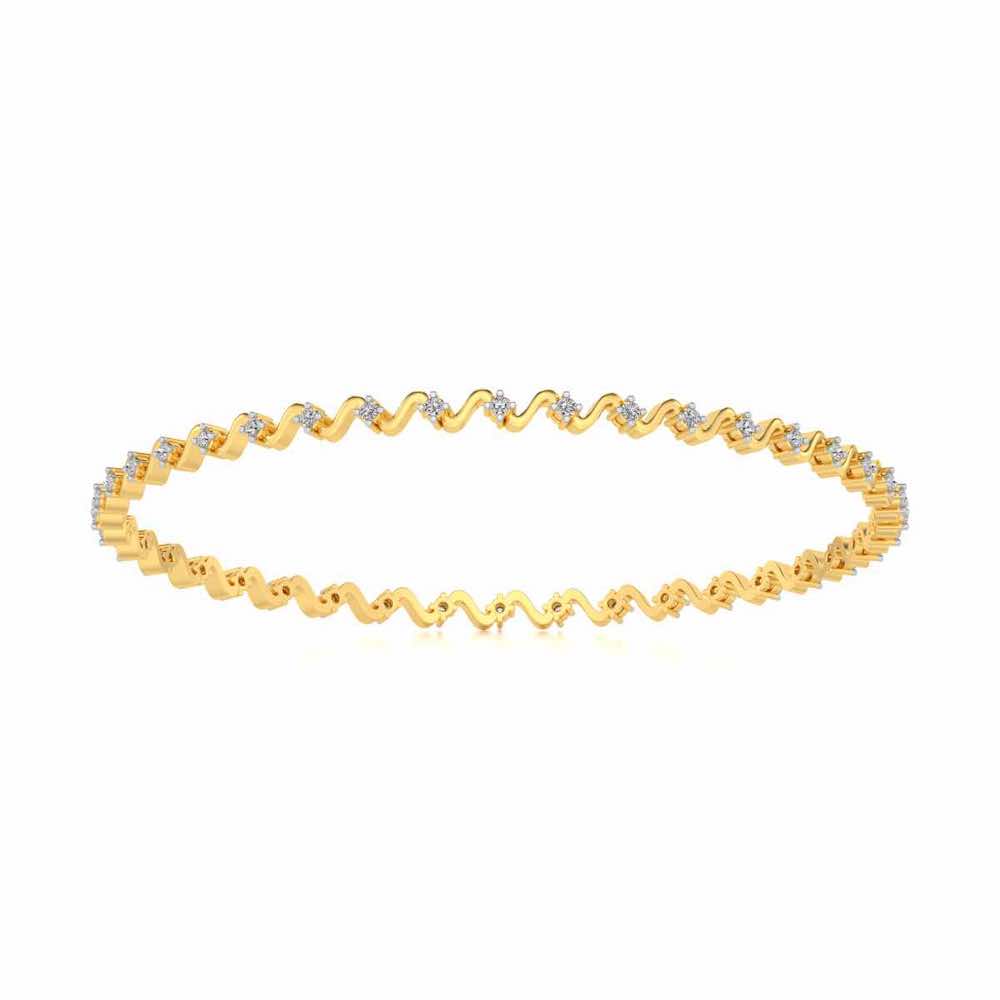Starry Waves Diamond Bangles