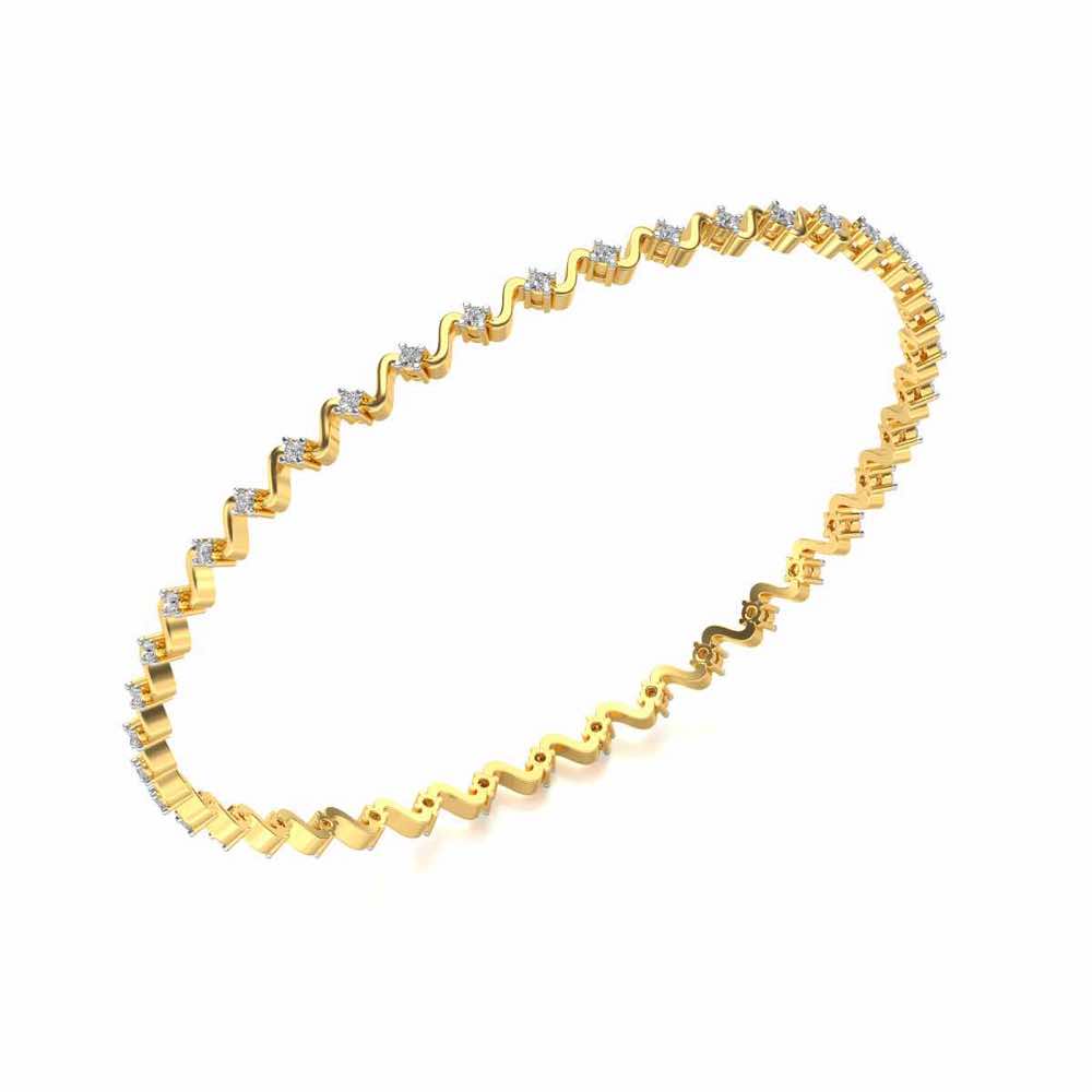 Starry Waves Diamond Bangles