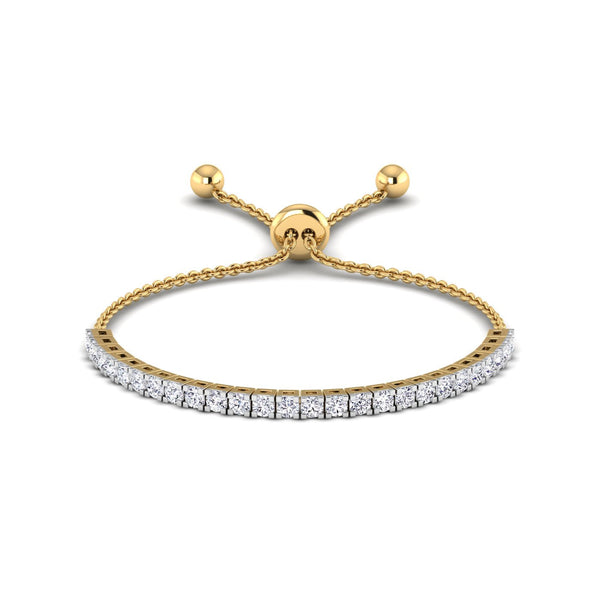 Half Chain Tennis Bracelet