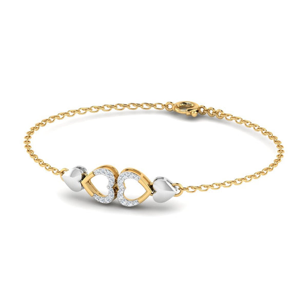 Bond Of Love Heart Diamond Bracelet