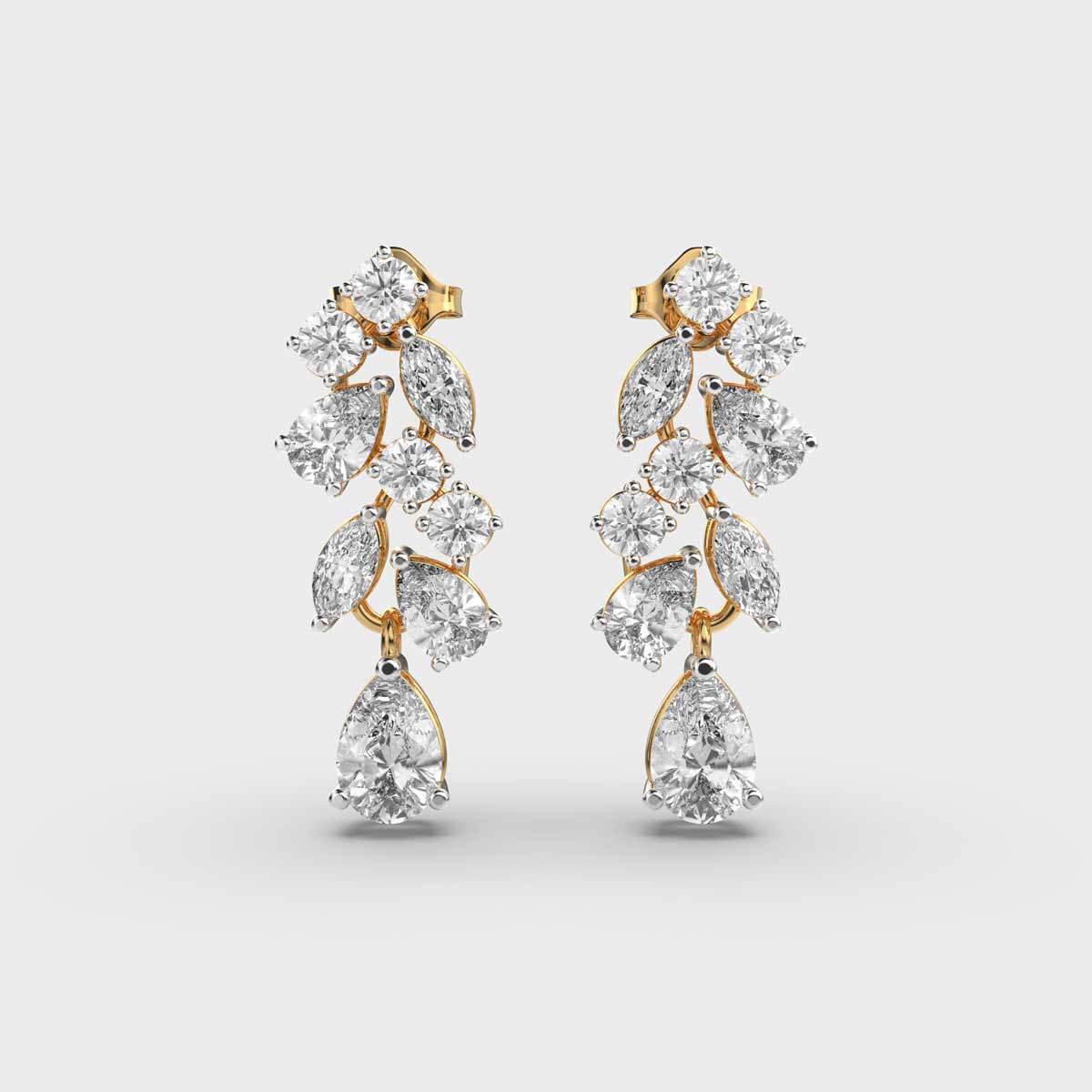 Beauty of Fall Diamond Danglers