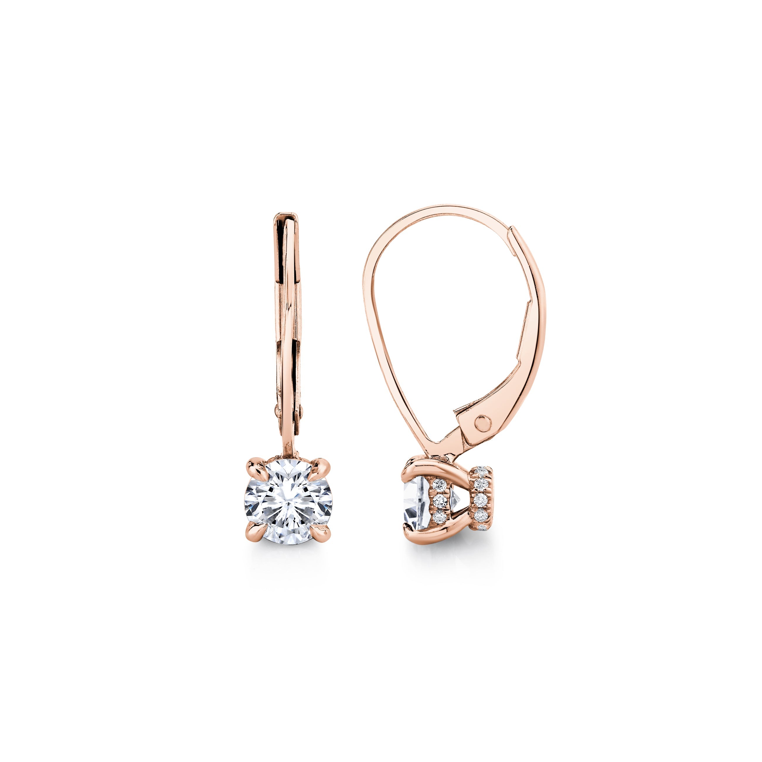 14k Solid Bar Hoop Charm