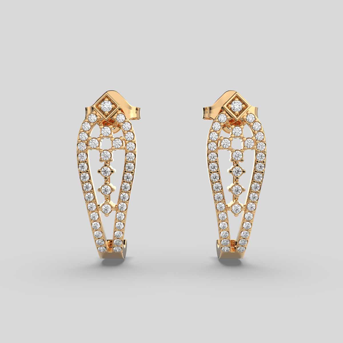 Delicately Charming Diamond Earrings