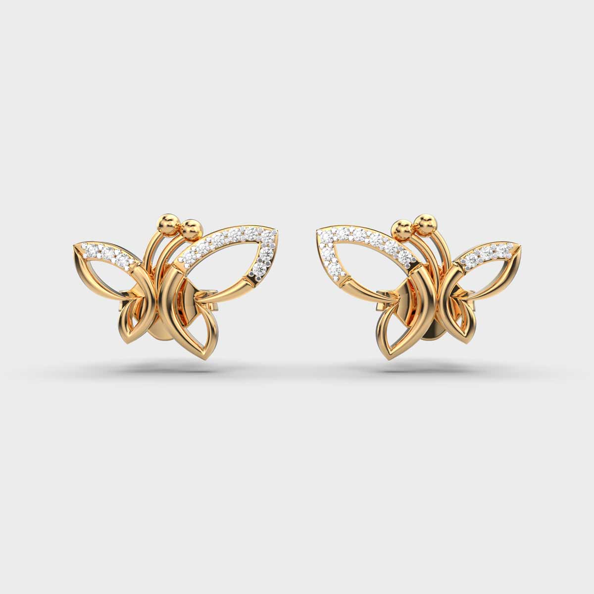 Butterflies Diamond Earring