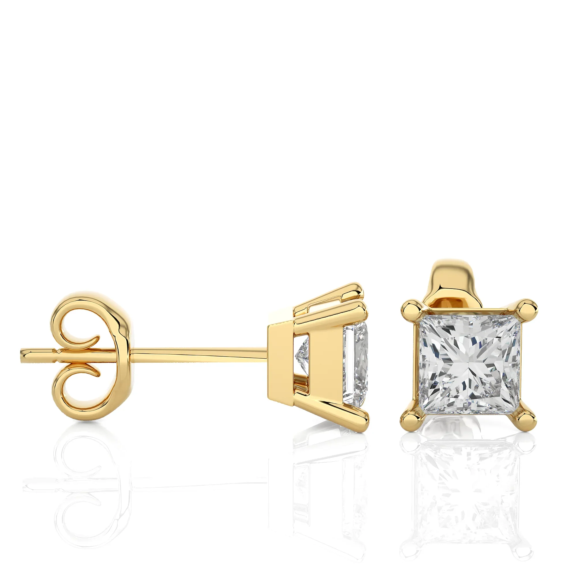 14k Diamond Clover Earrings