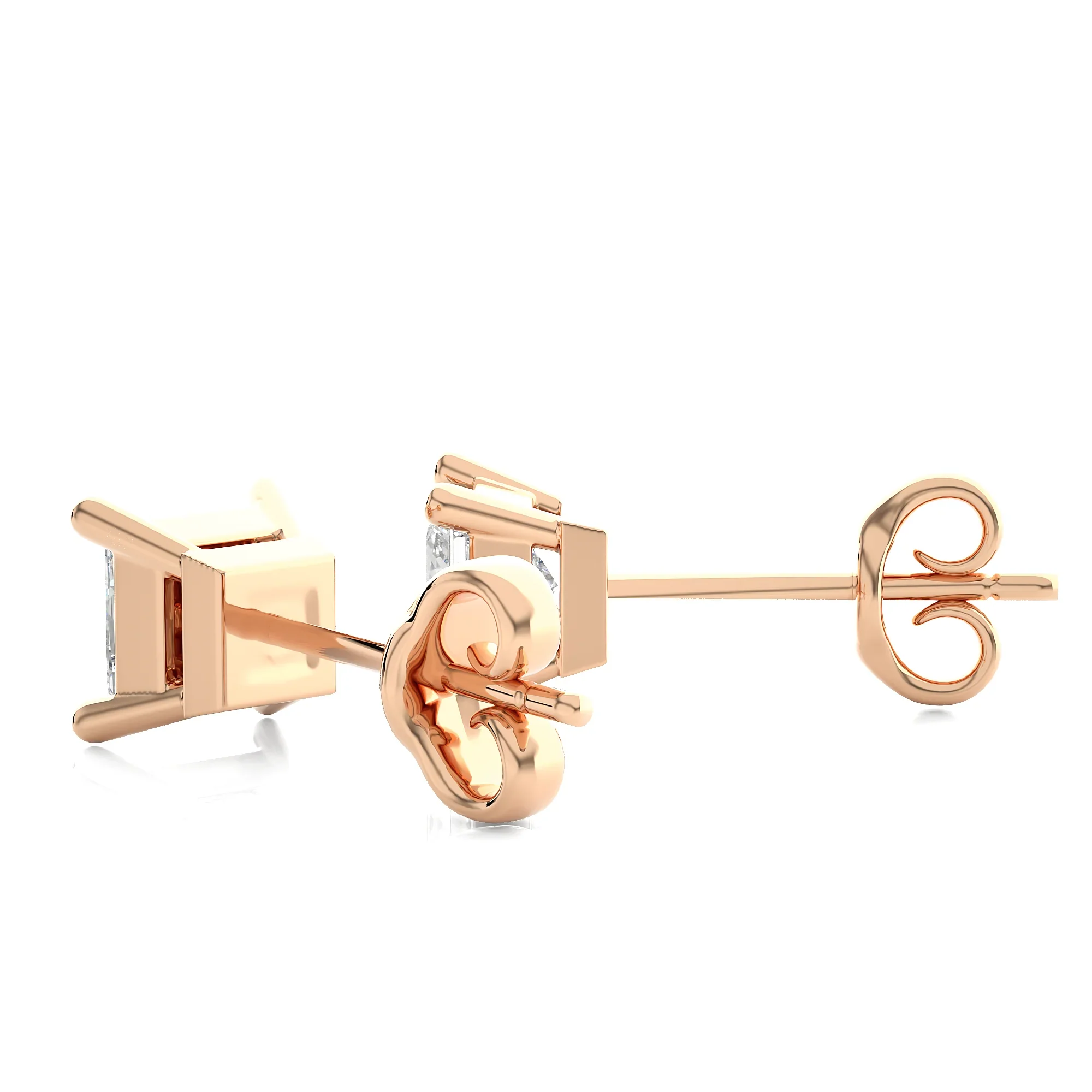 14k Diamond Clover Earrings
