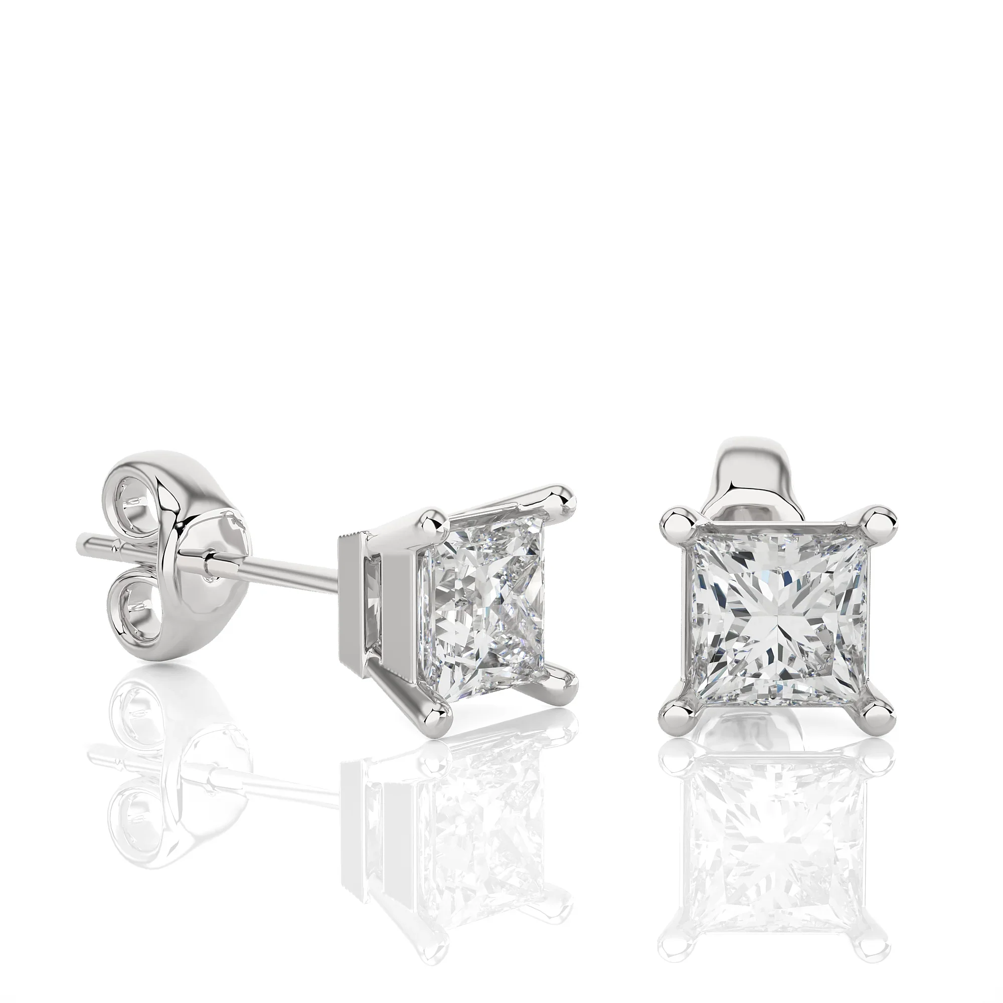 14k Diamond Clover Earrings