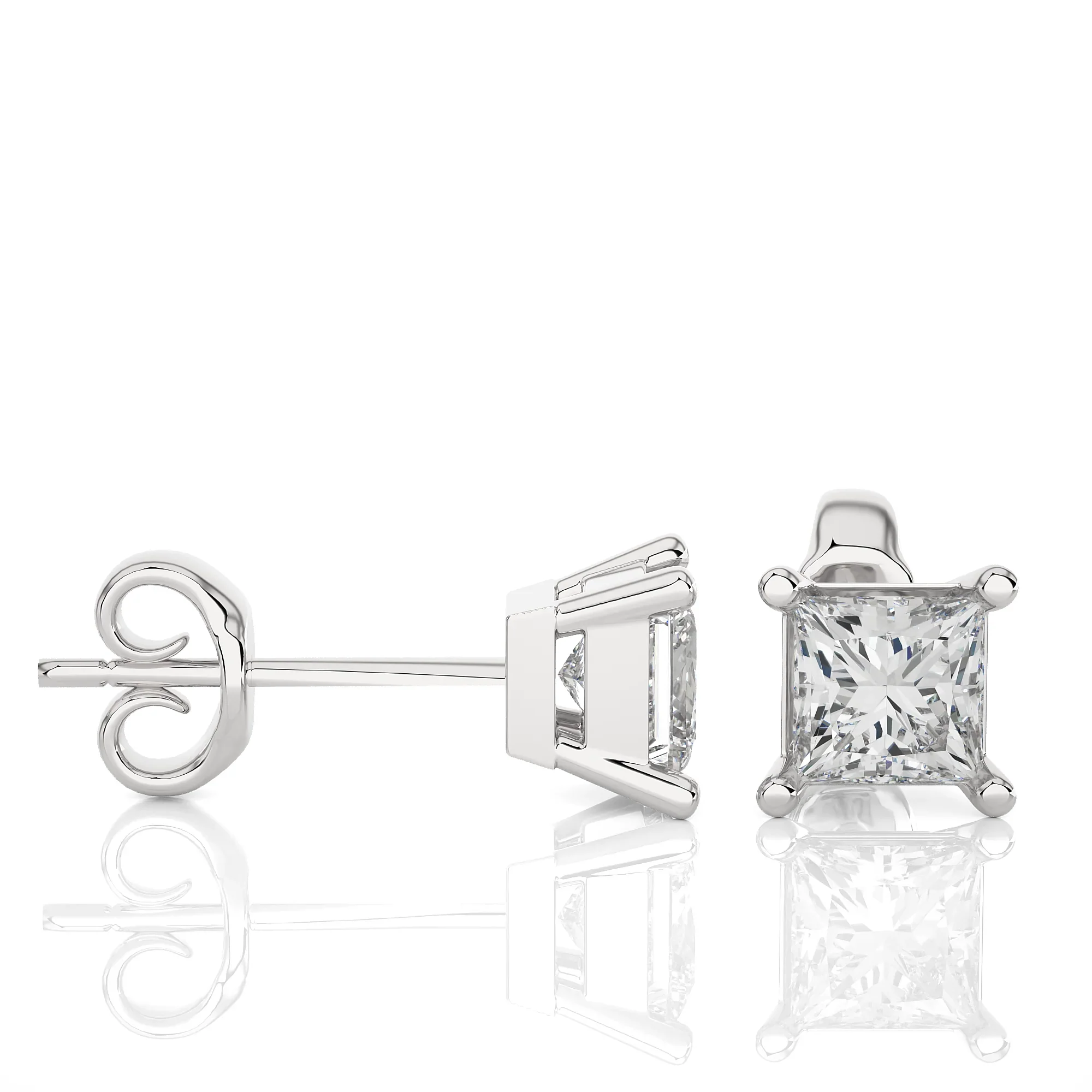 14k Diamond Clover Earrings