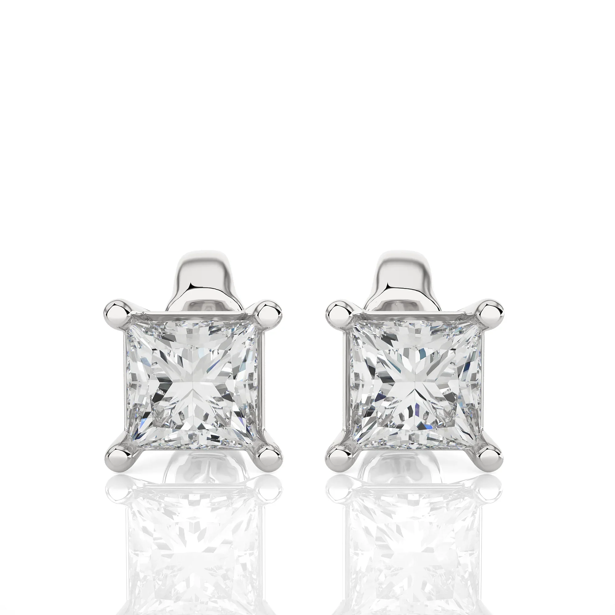 14k Diamond Clover Earrings