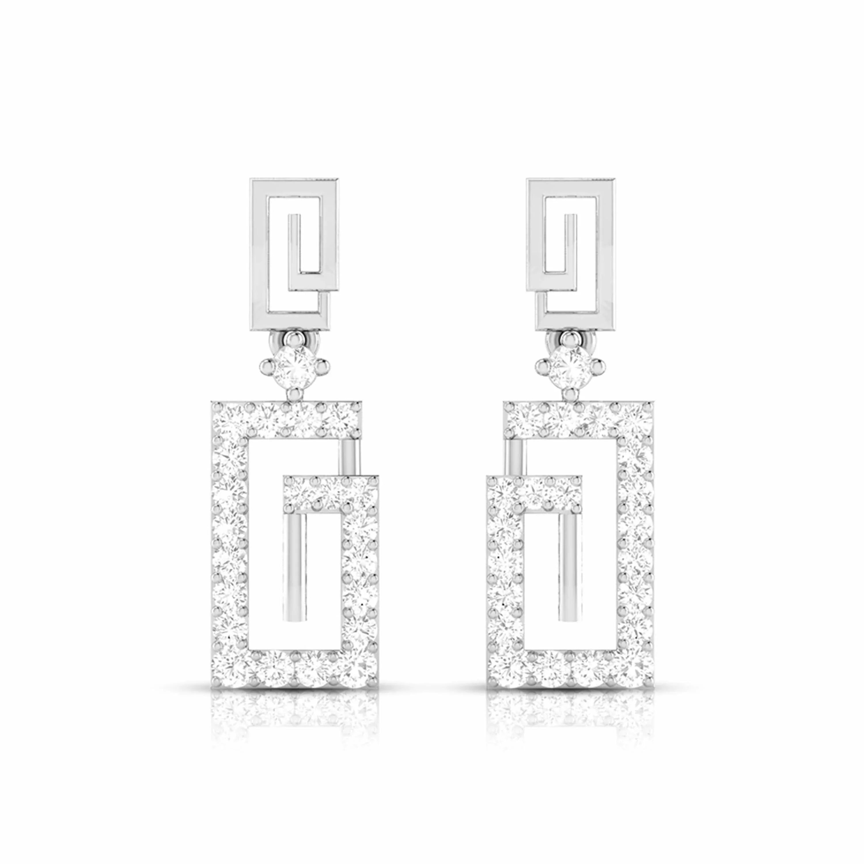 The Square Interlock Earrings