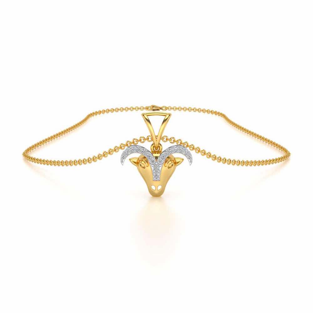 Aries Diamond Pendant