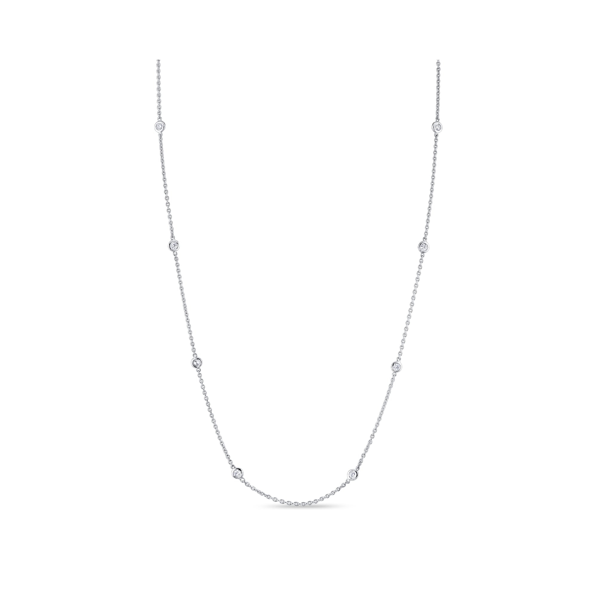 Bezel By Yard Lab Diamond Necklace