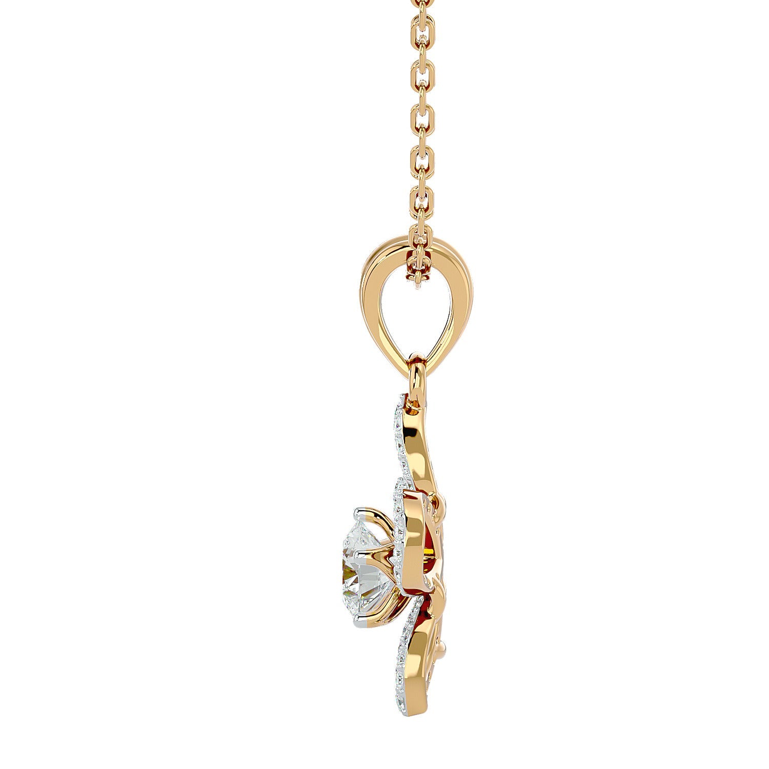 Floral Diamond Pendant