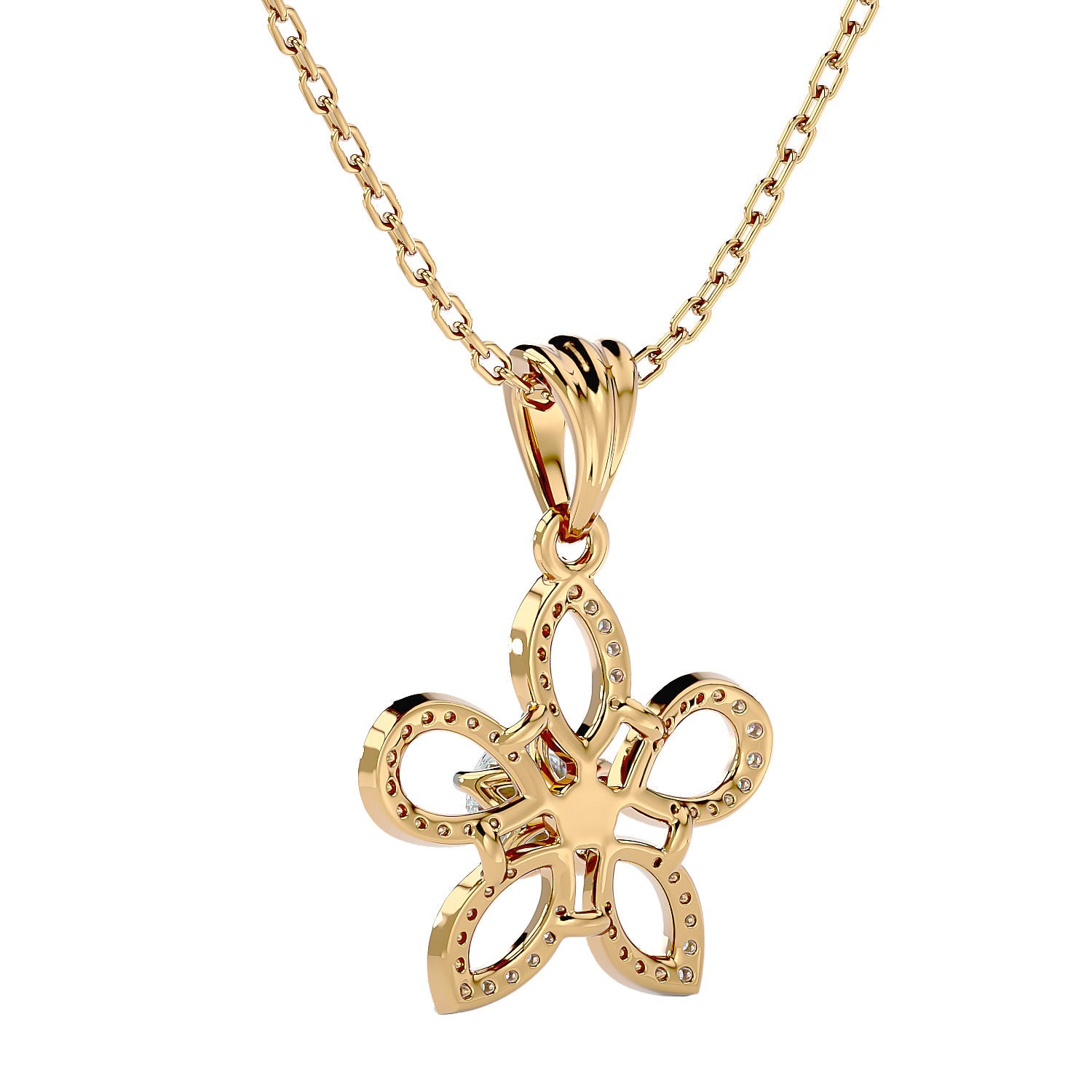 Floral Diamond Pendant