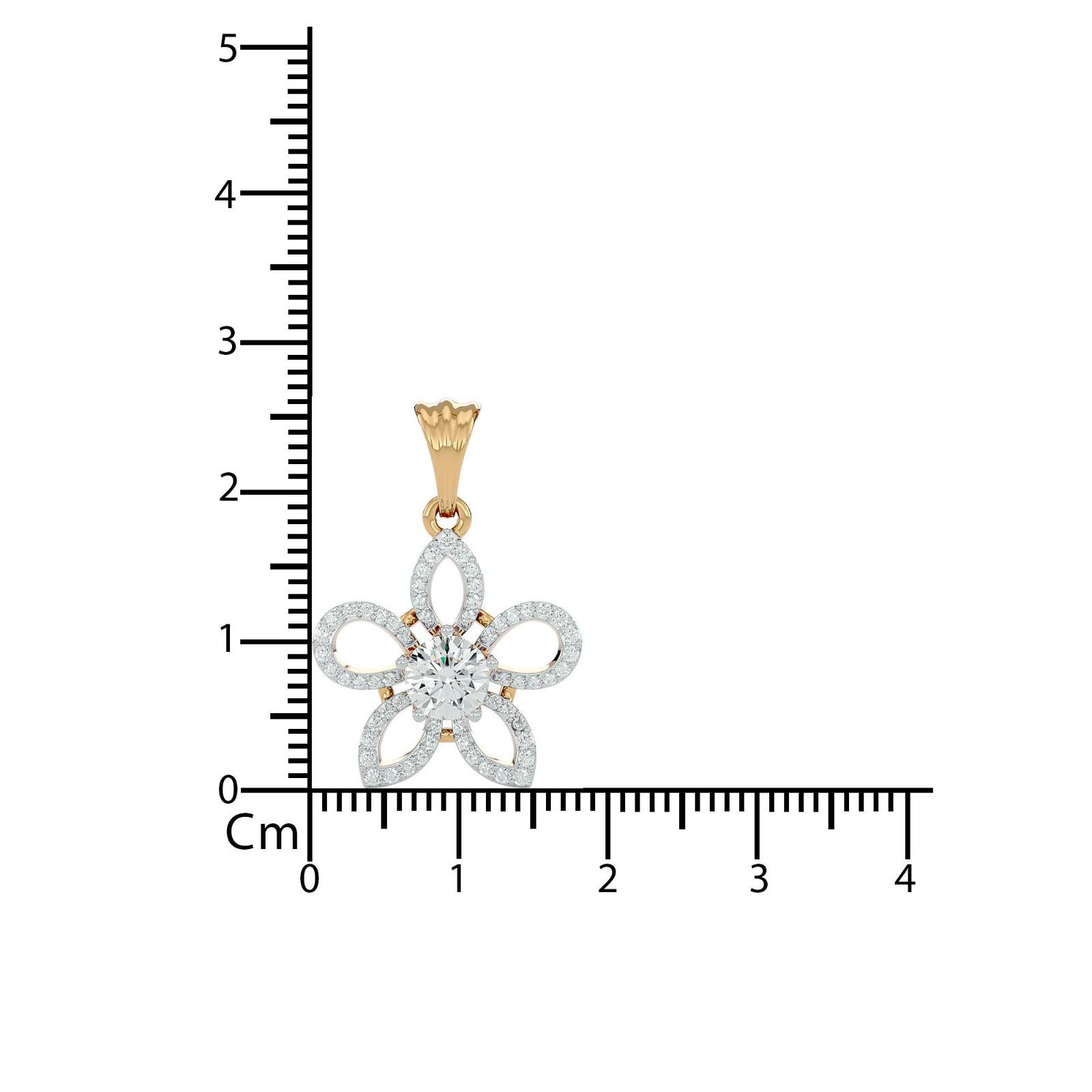 Floral Diamond Pendant