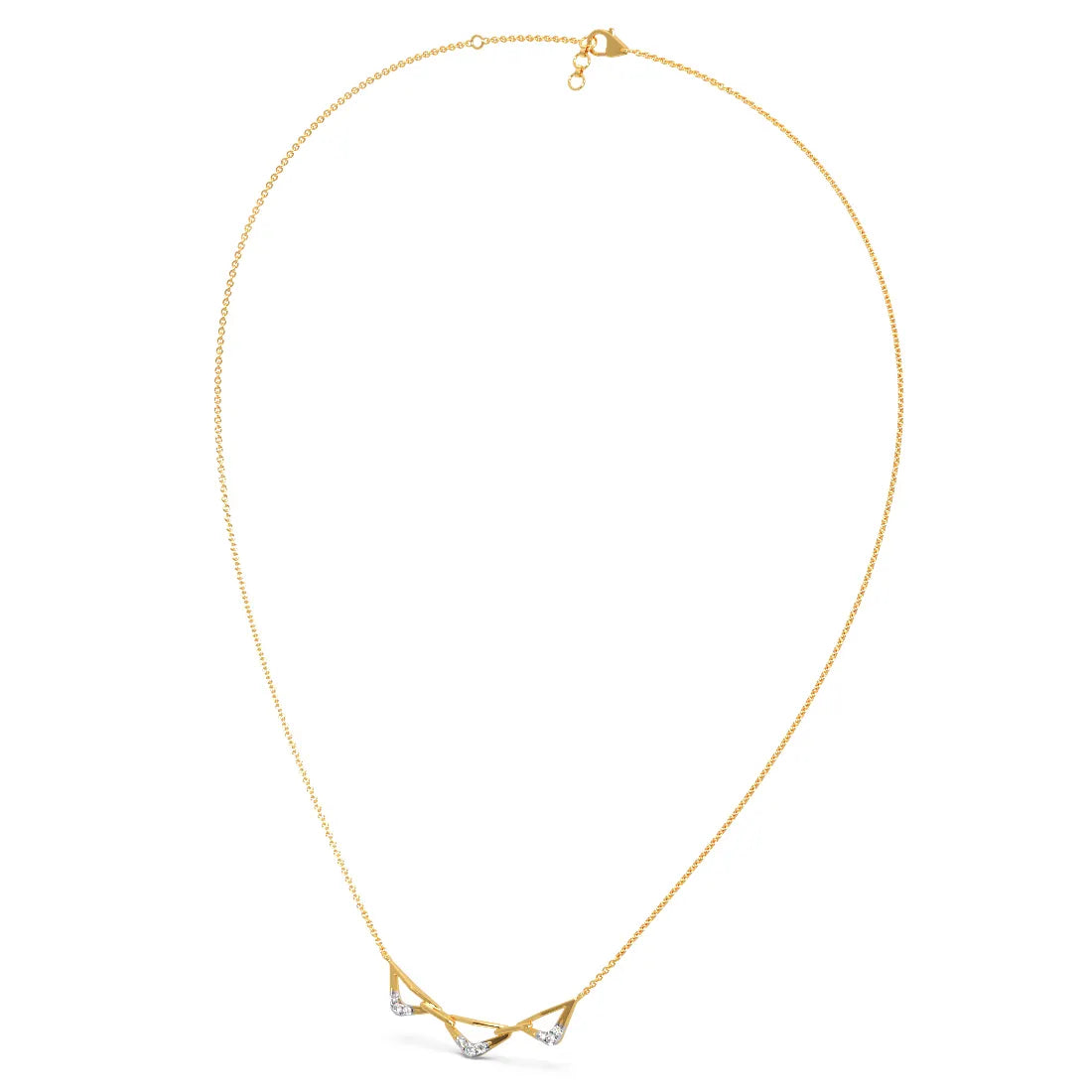 Linked Bonds Diamond Pendant Necklace