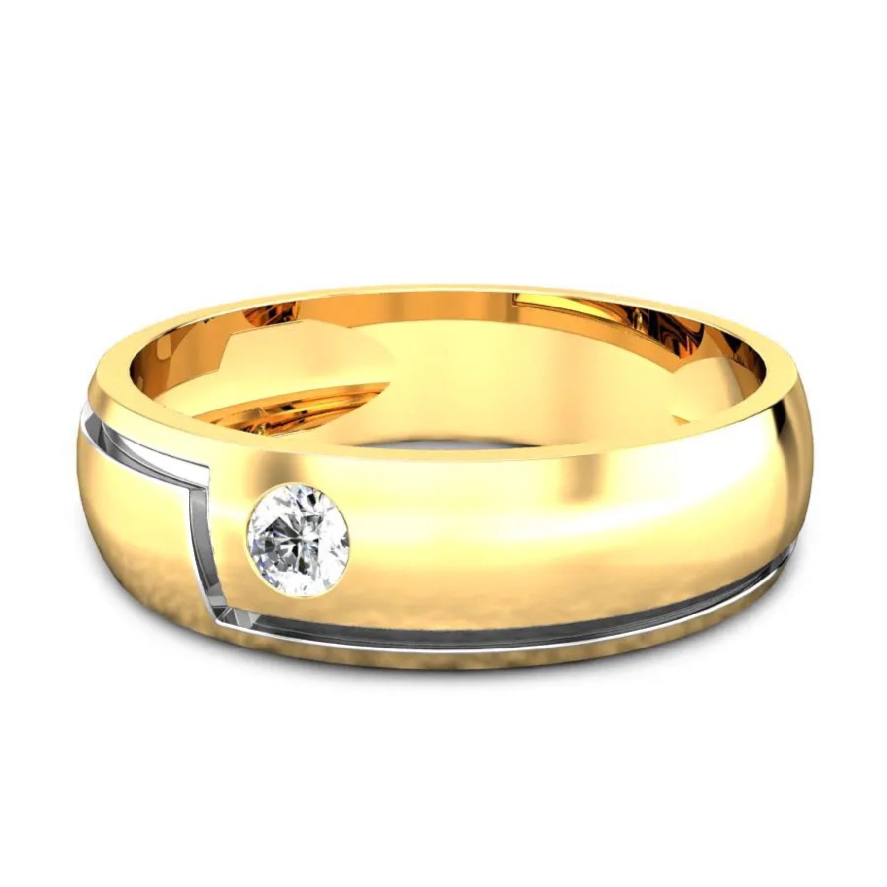 Diamond Wedding Band For Him