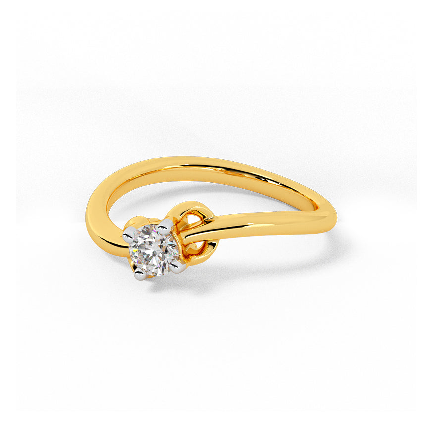 Shimmering Swirls Diamond Ring