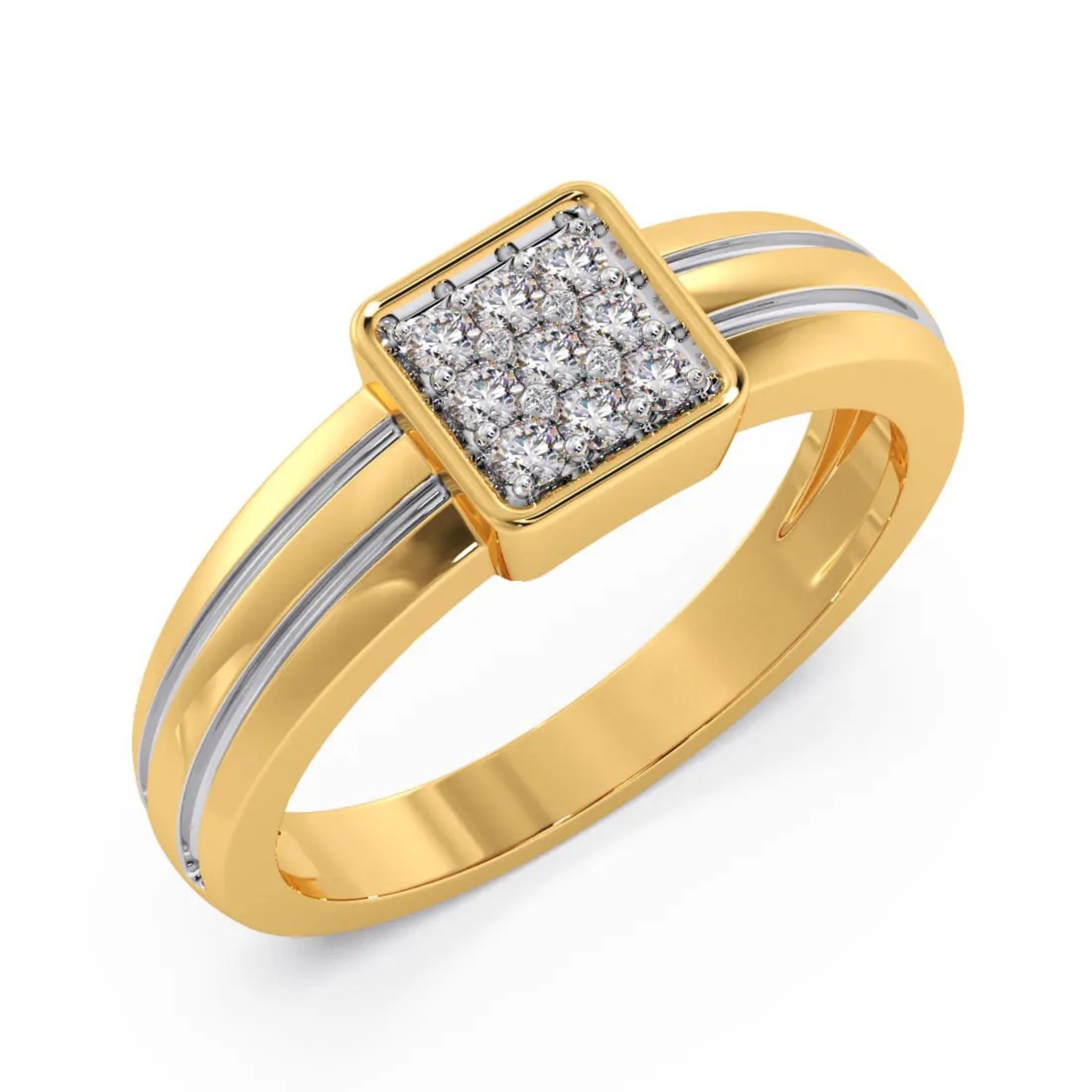 Briks Diamond Men's Ring