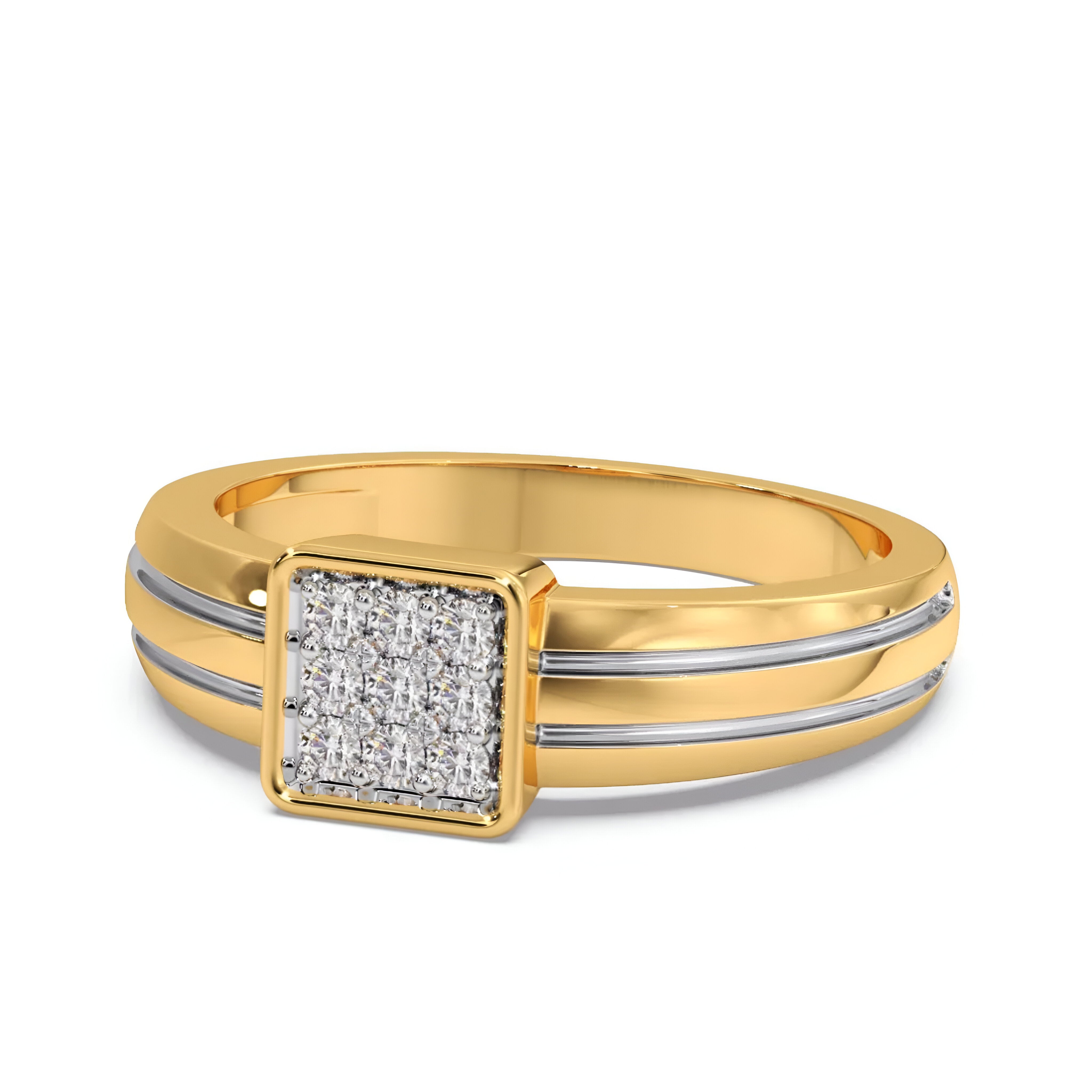 Briks Diamond Men's Ring