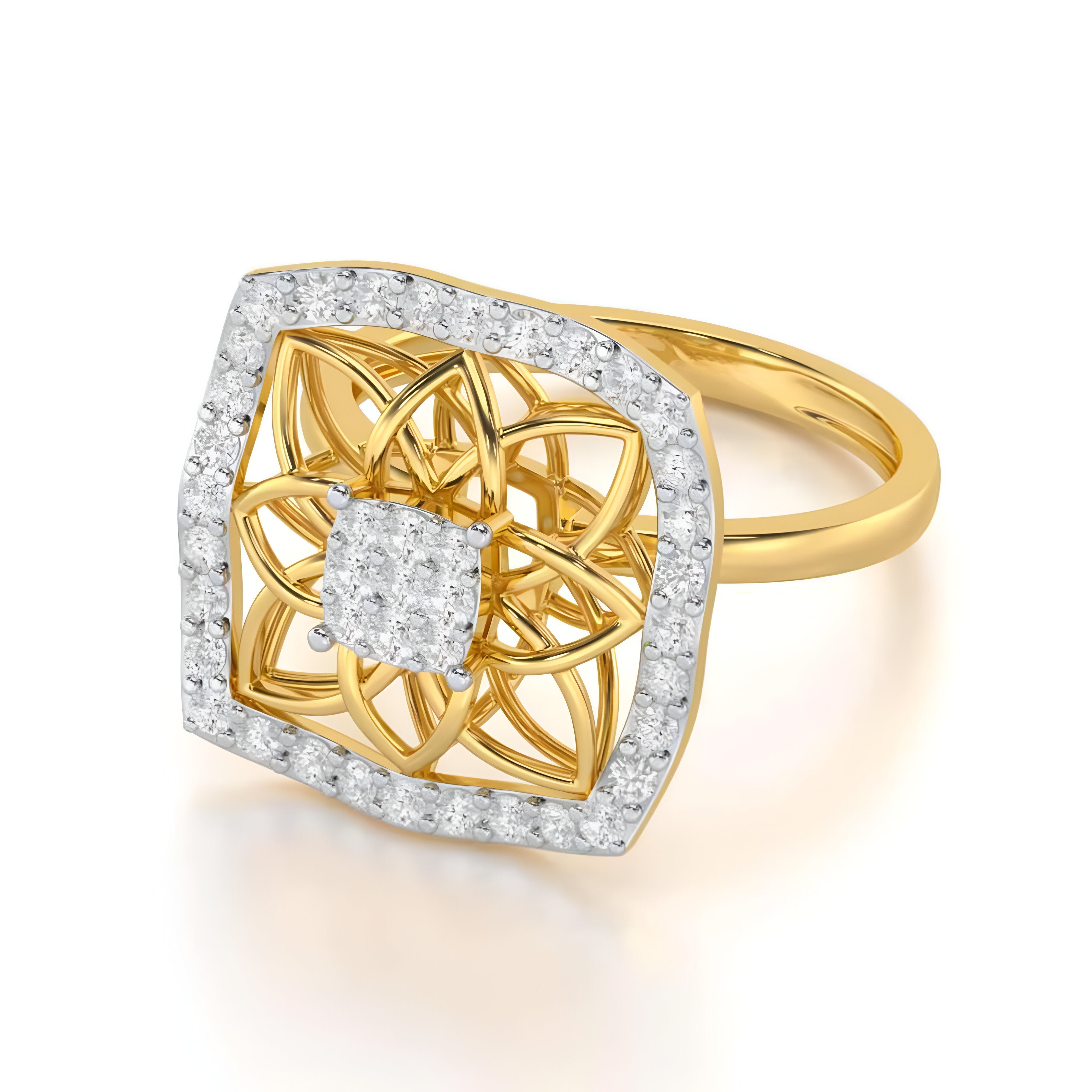 Chic Charm Diamond Ring