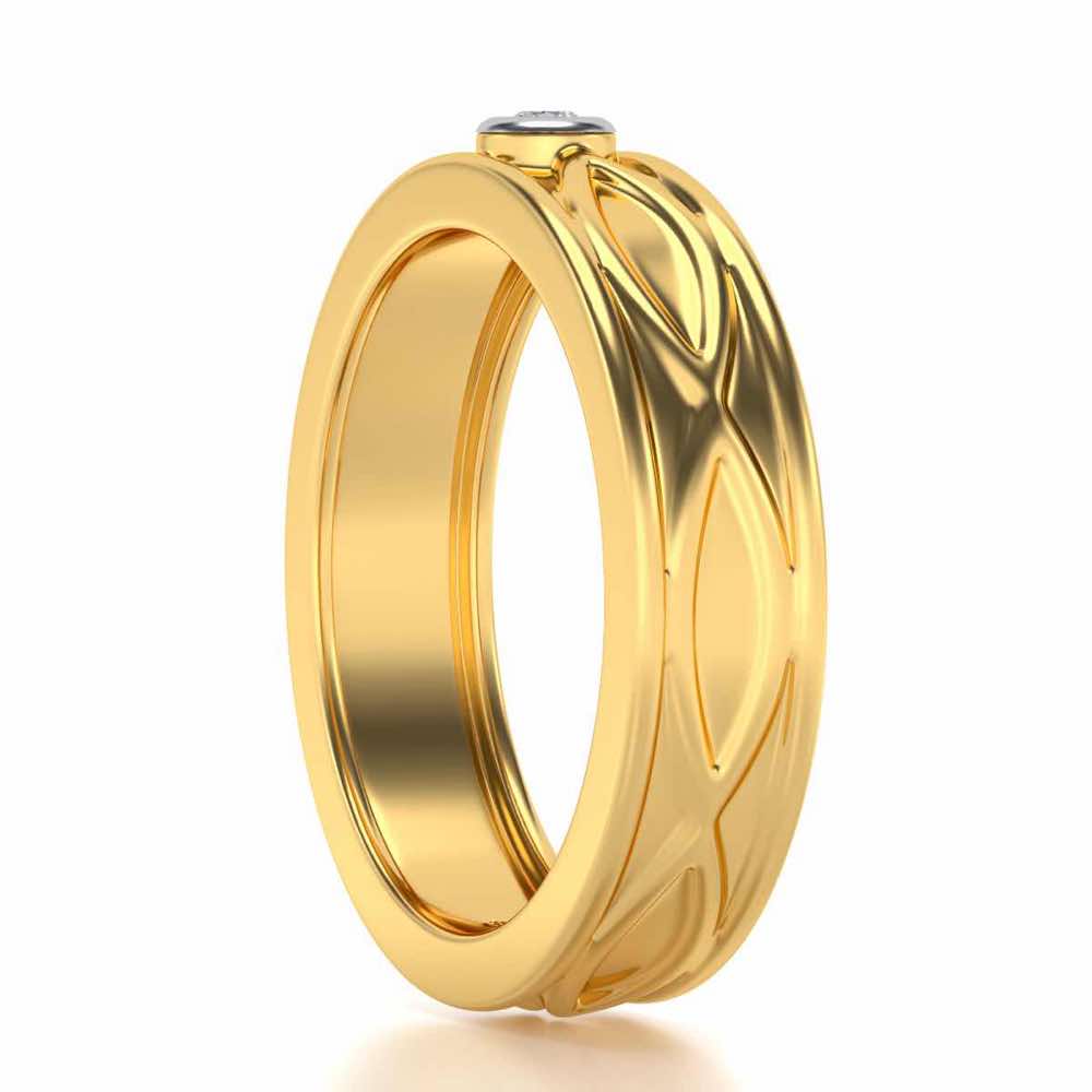 Classic Wave Diamond Band Ring