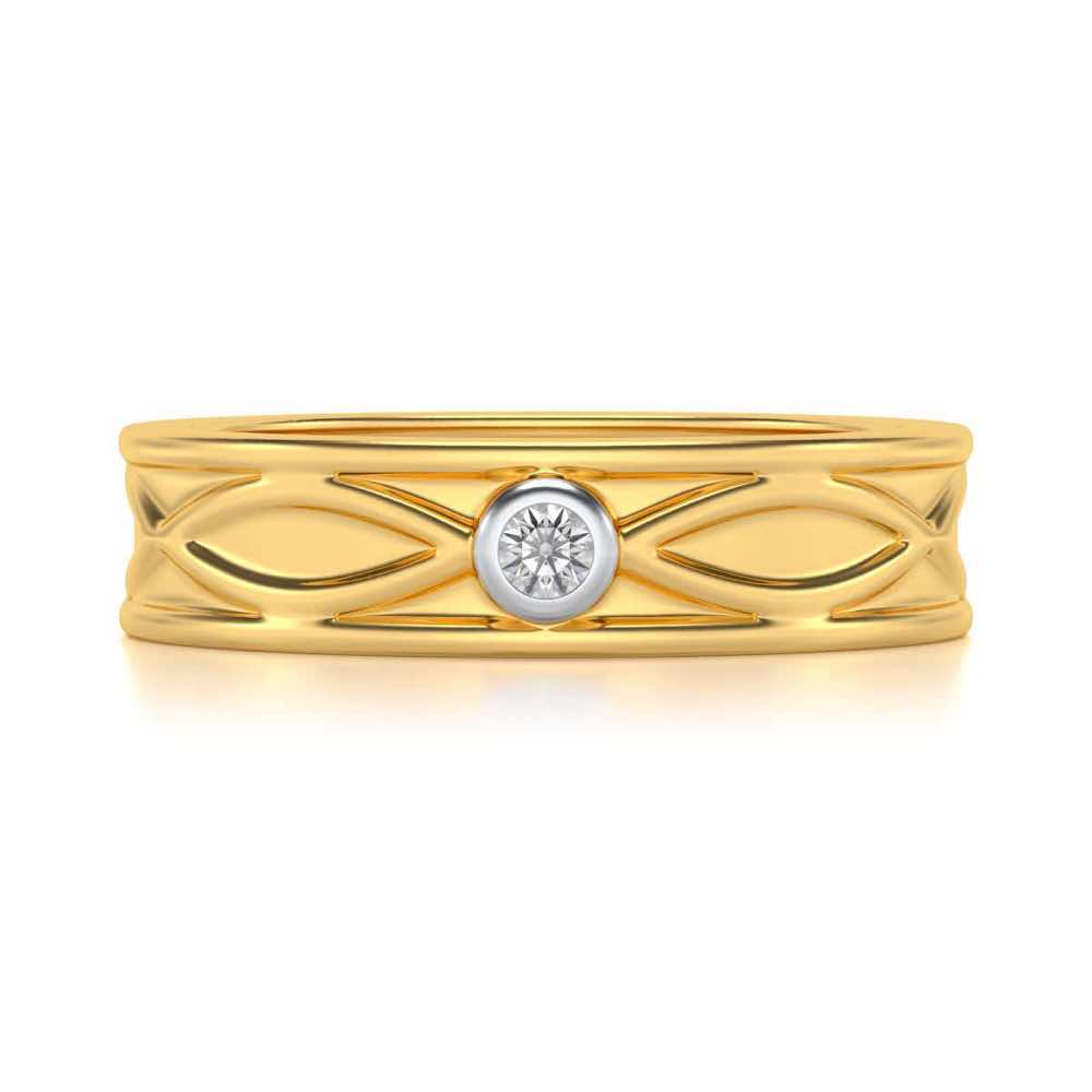 Classic Wave Diamond Band Ring