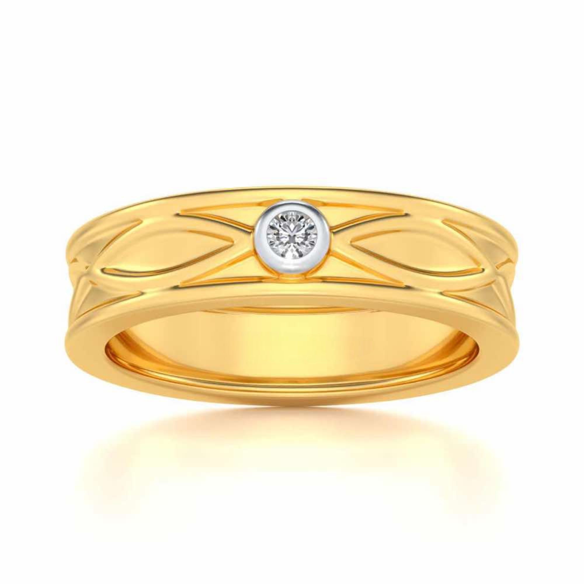 Classic Wave Diamond Band Ring