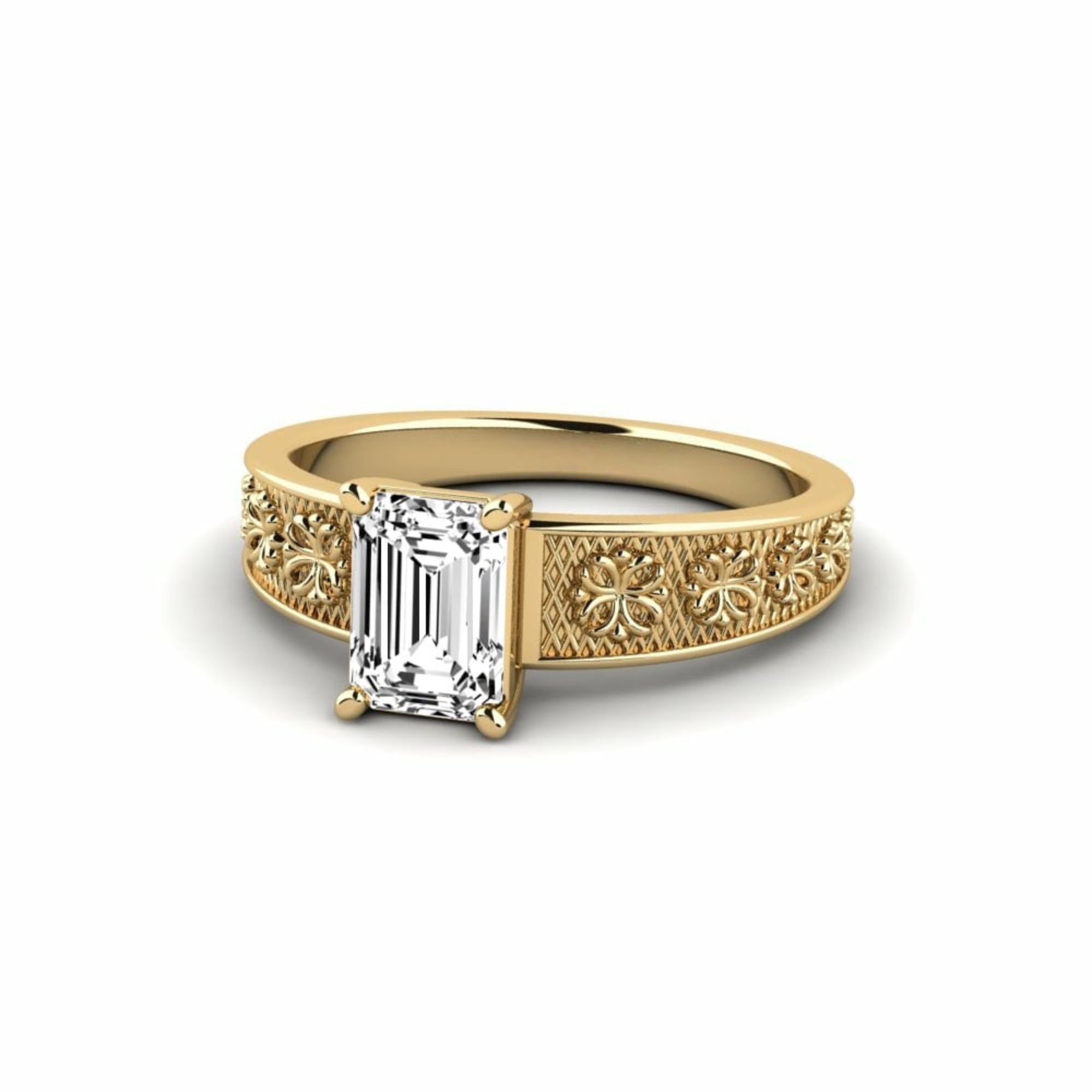 Emerald Leeb Engagement Ring