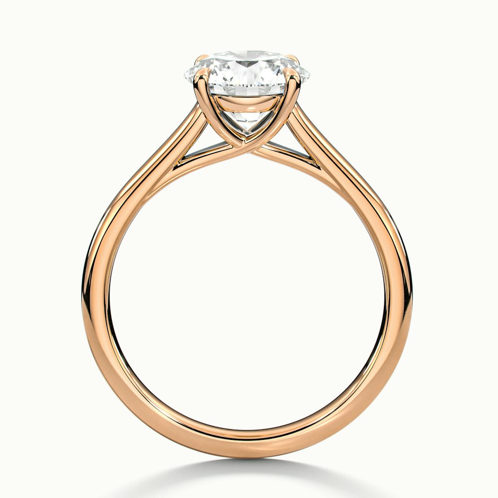Round Temple Engagement Ring (Round)