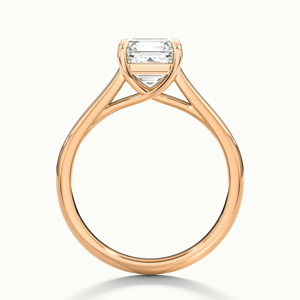 Asscher Cut Temple Engagement Ring