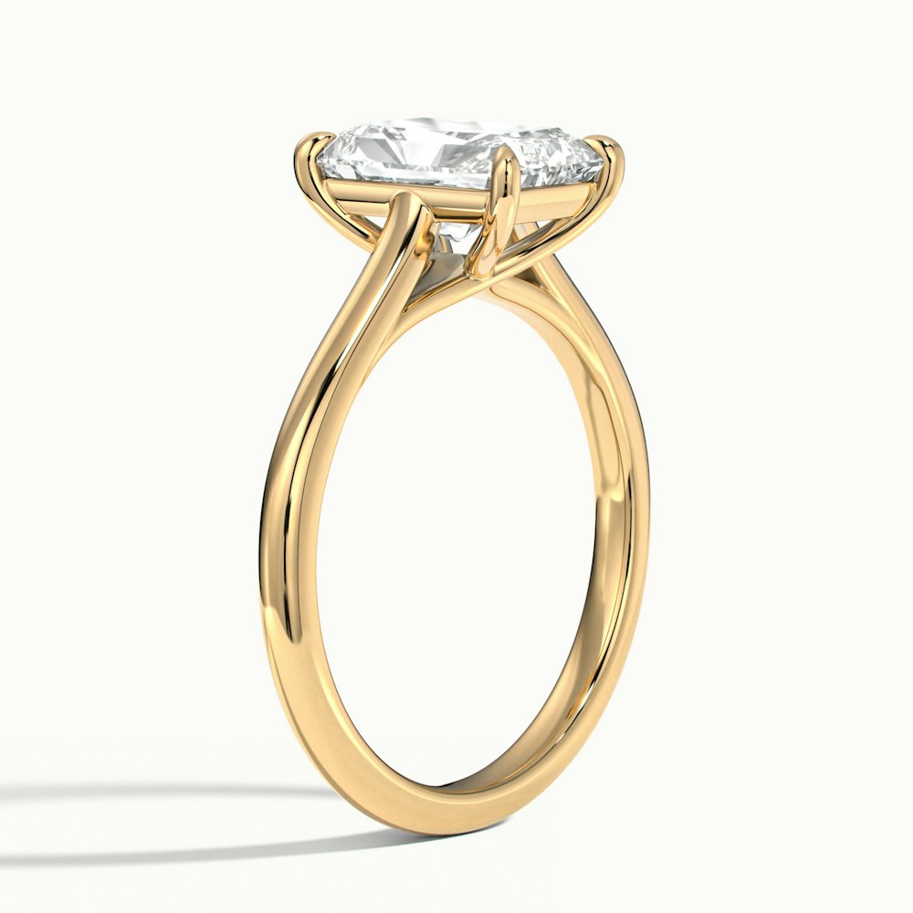 Radiant Temple Engagement Ring