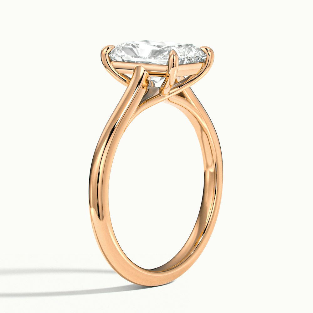 Radiant Temple Engagement Ring