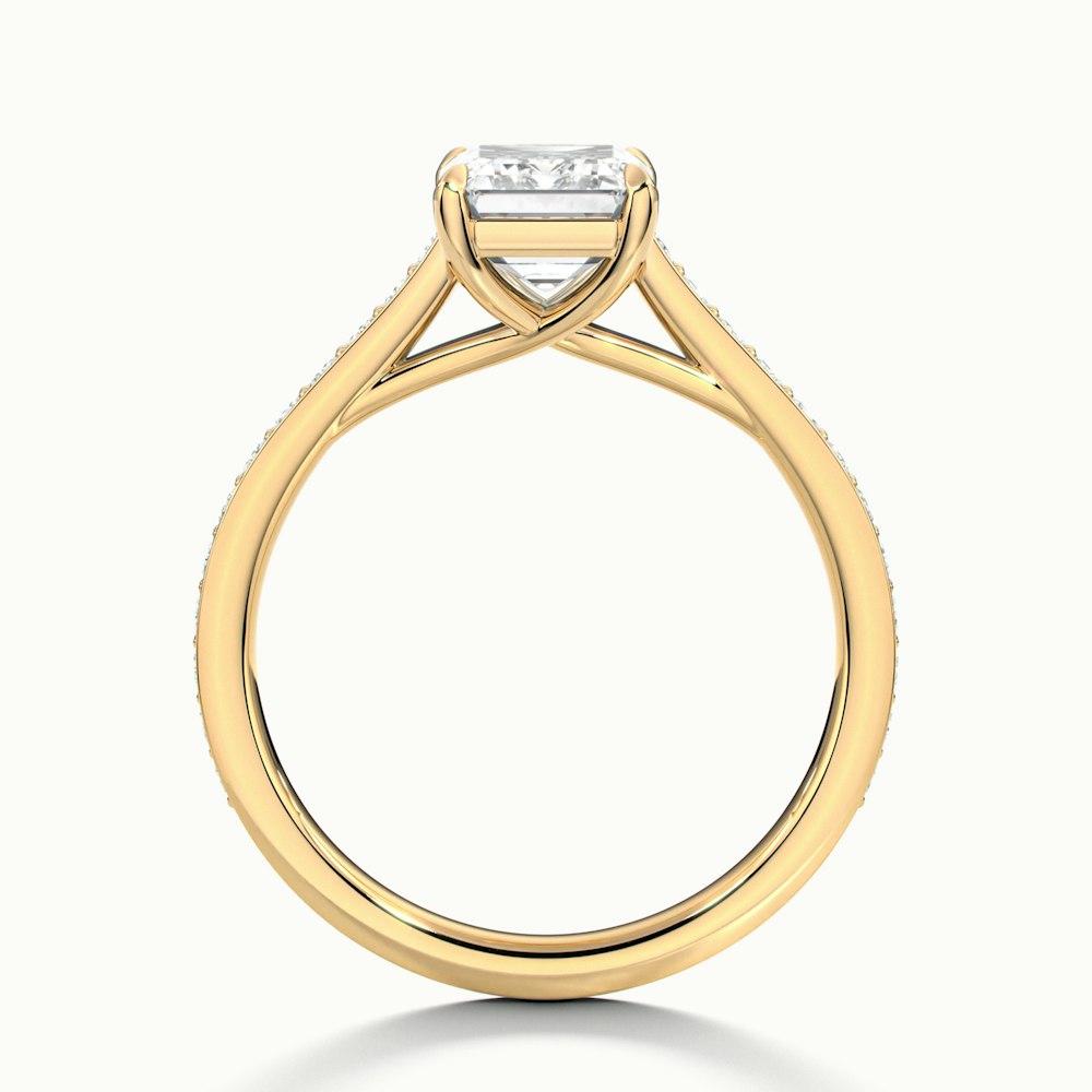 Emerald Temple Pavé Engagement Ring.