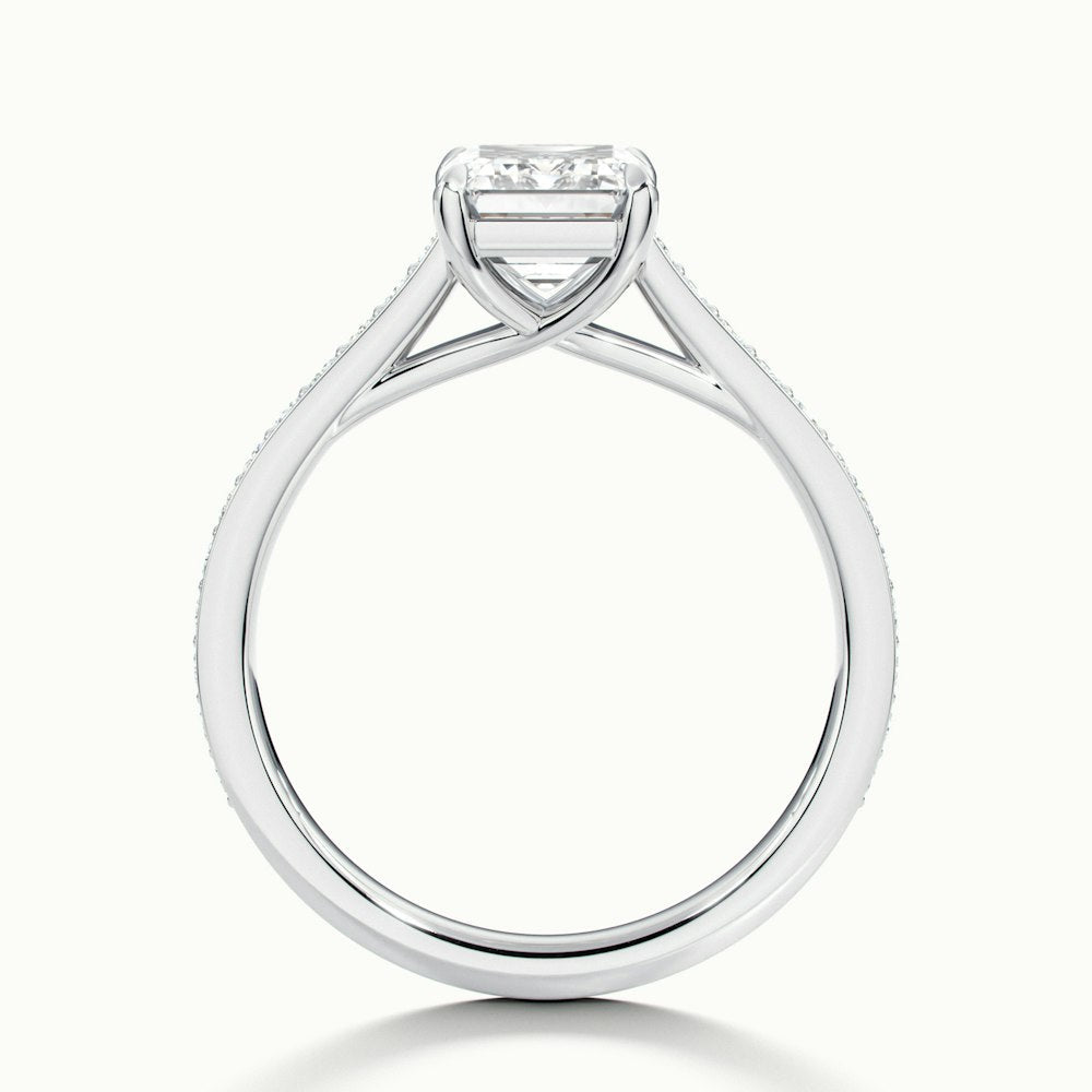 Emerald Temple Pavé Engagement Ring.