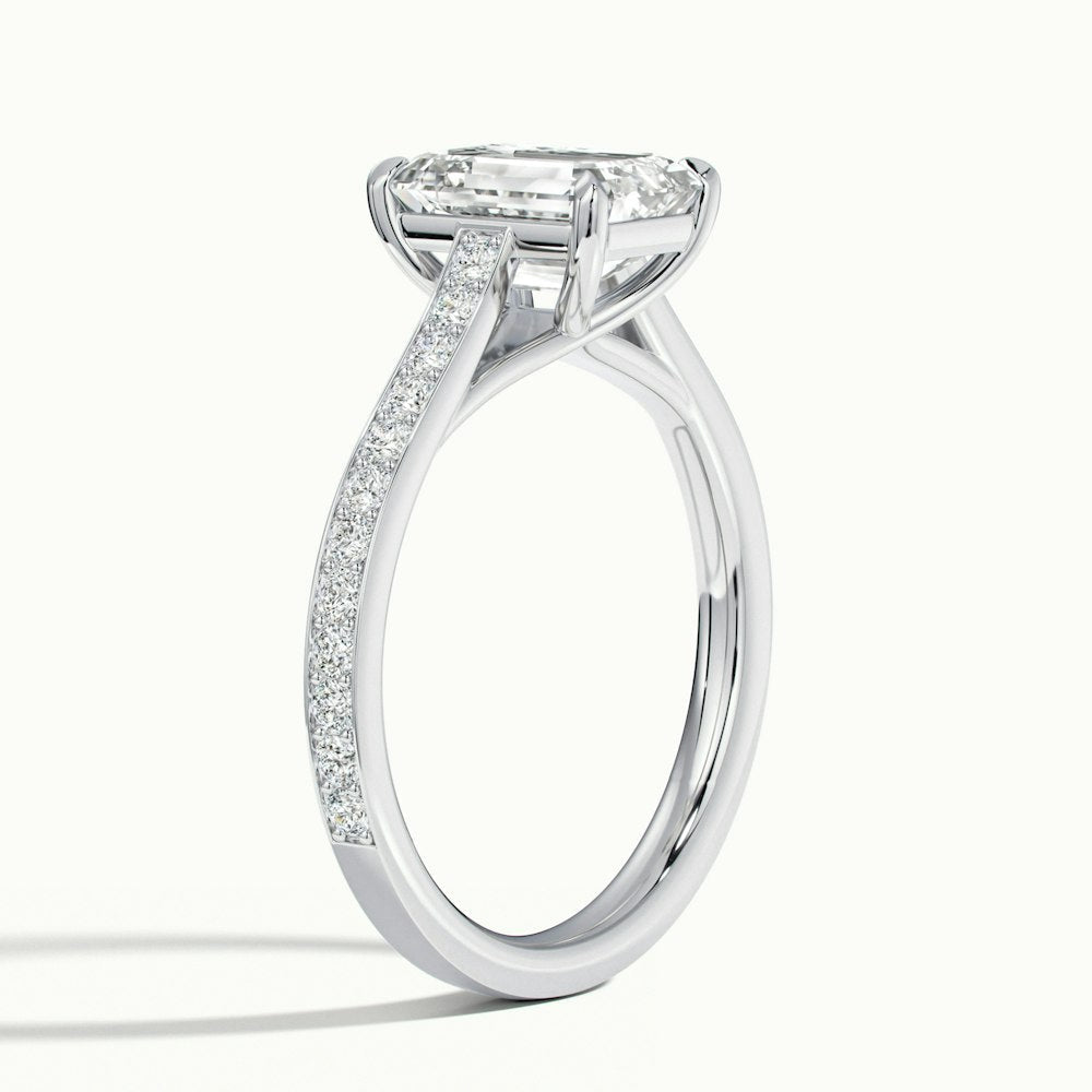 Emerald Temple Pavé Engagement Ring.