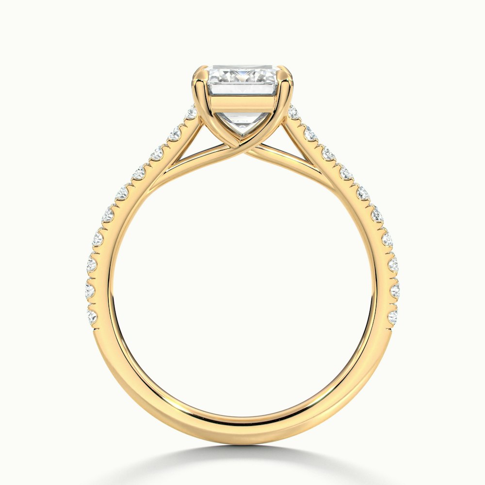 Emerald Temple Scallop Engagement Ring.