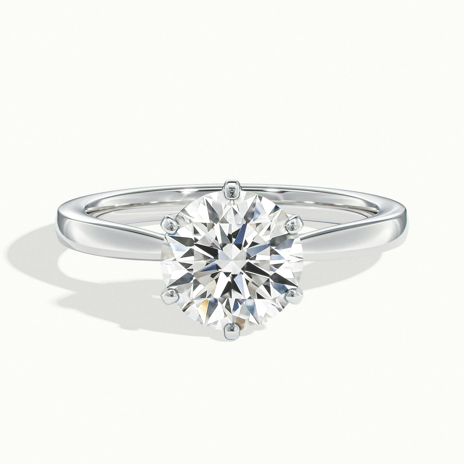 Round Beaumont Engagement Ring