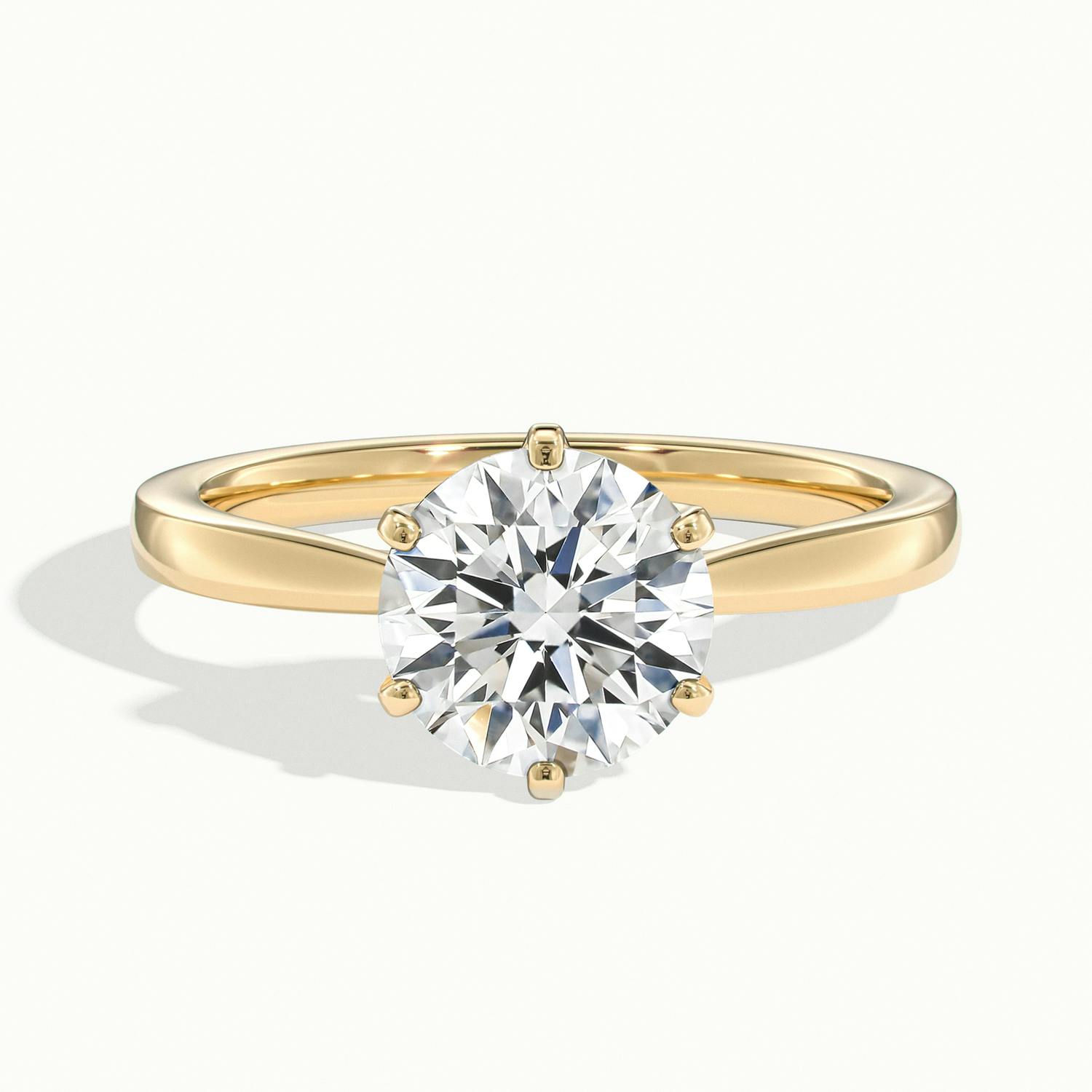 Round Beaumont Engagement Ring