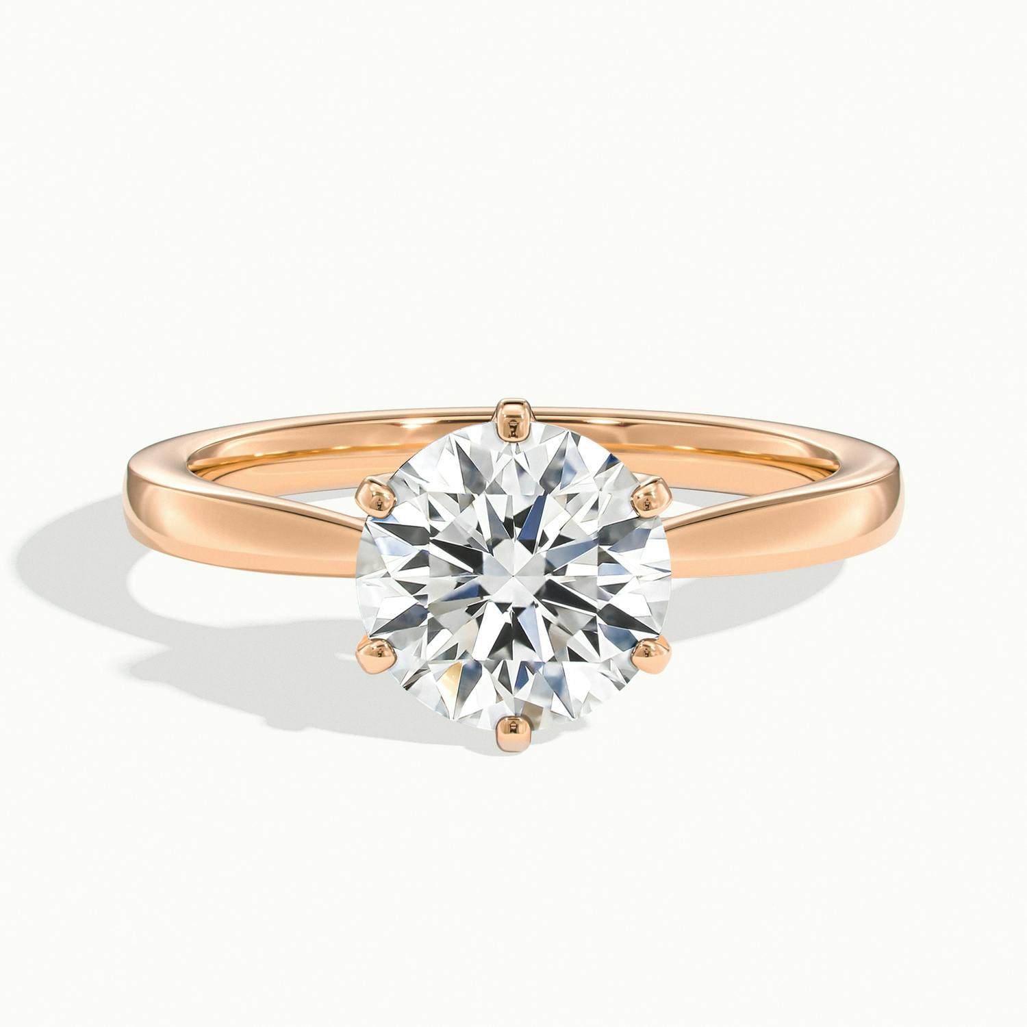Round Beaumont Engagement Ring