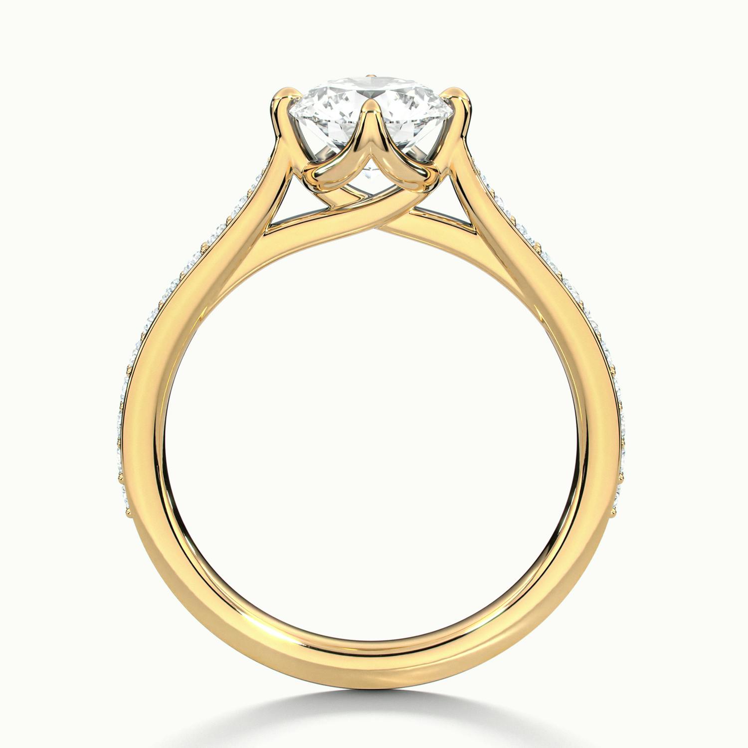 Round Loren Pavé Engagement Ring