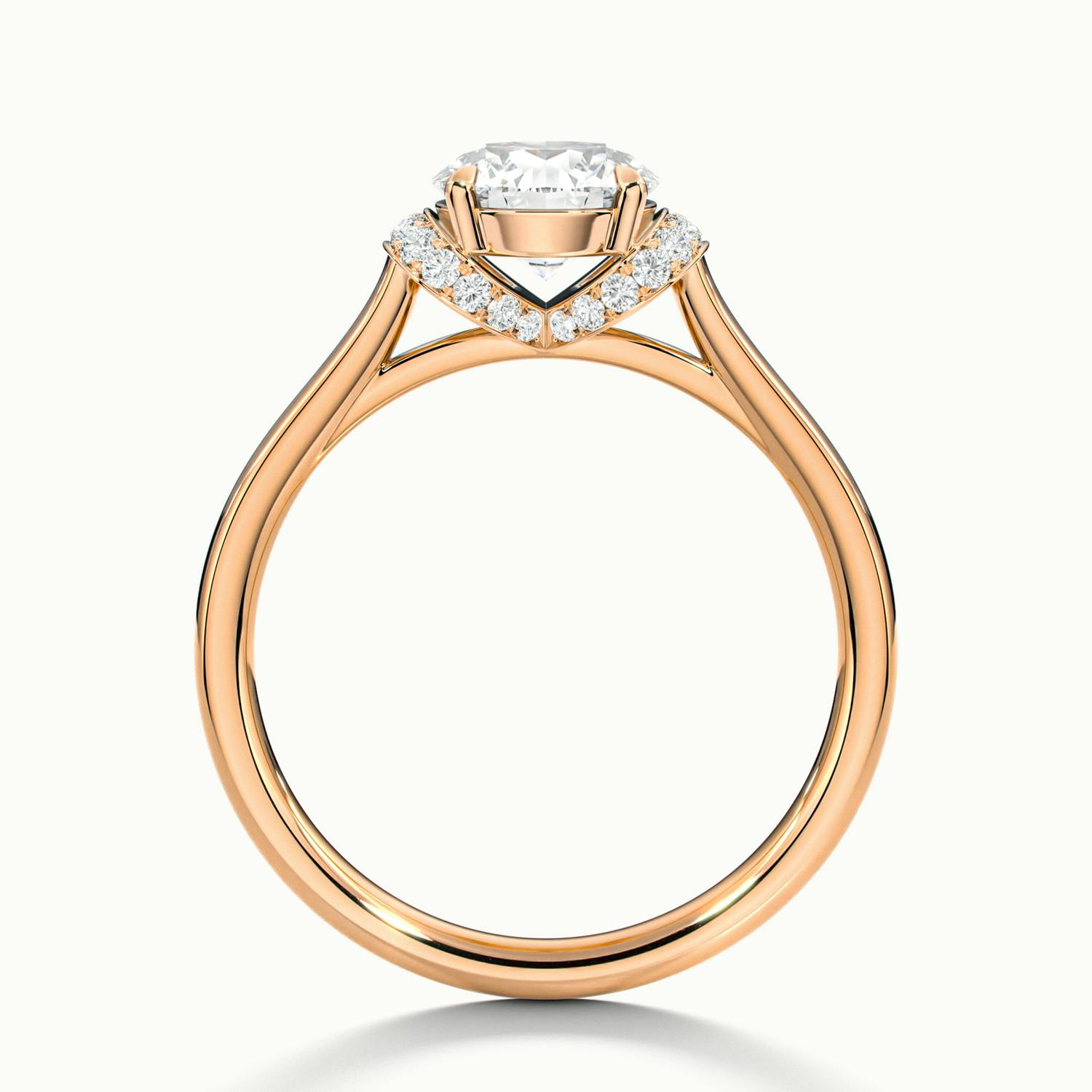 Round Garland Pavé Engagement Ring