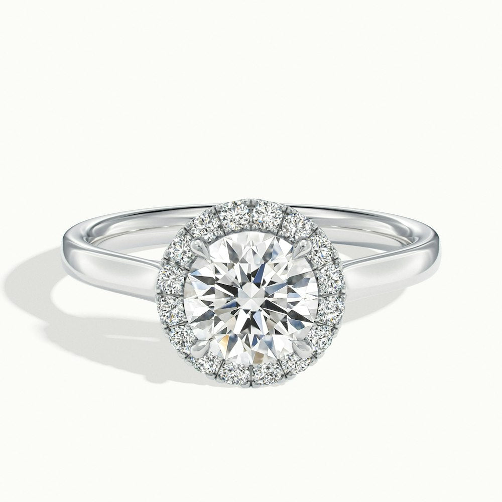 Round Oberon Plain Engagement Ring.